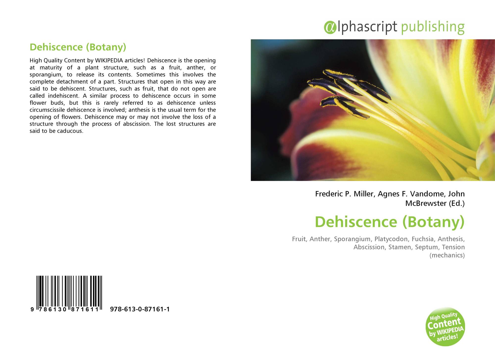 dehiscence (botany)的封面