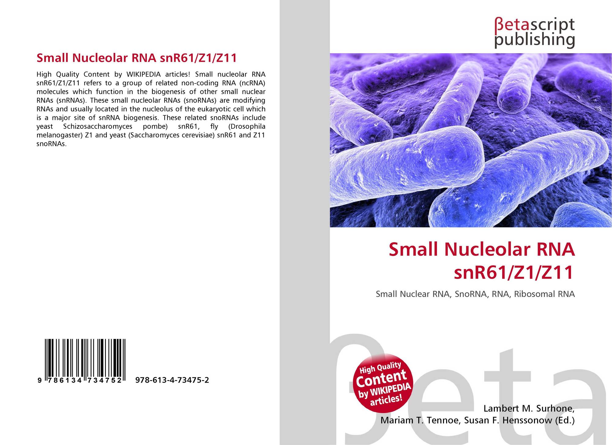 small nucleolar rna snr61/z1/z11的封面