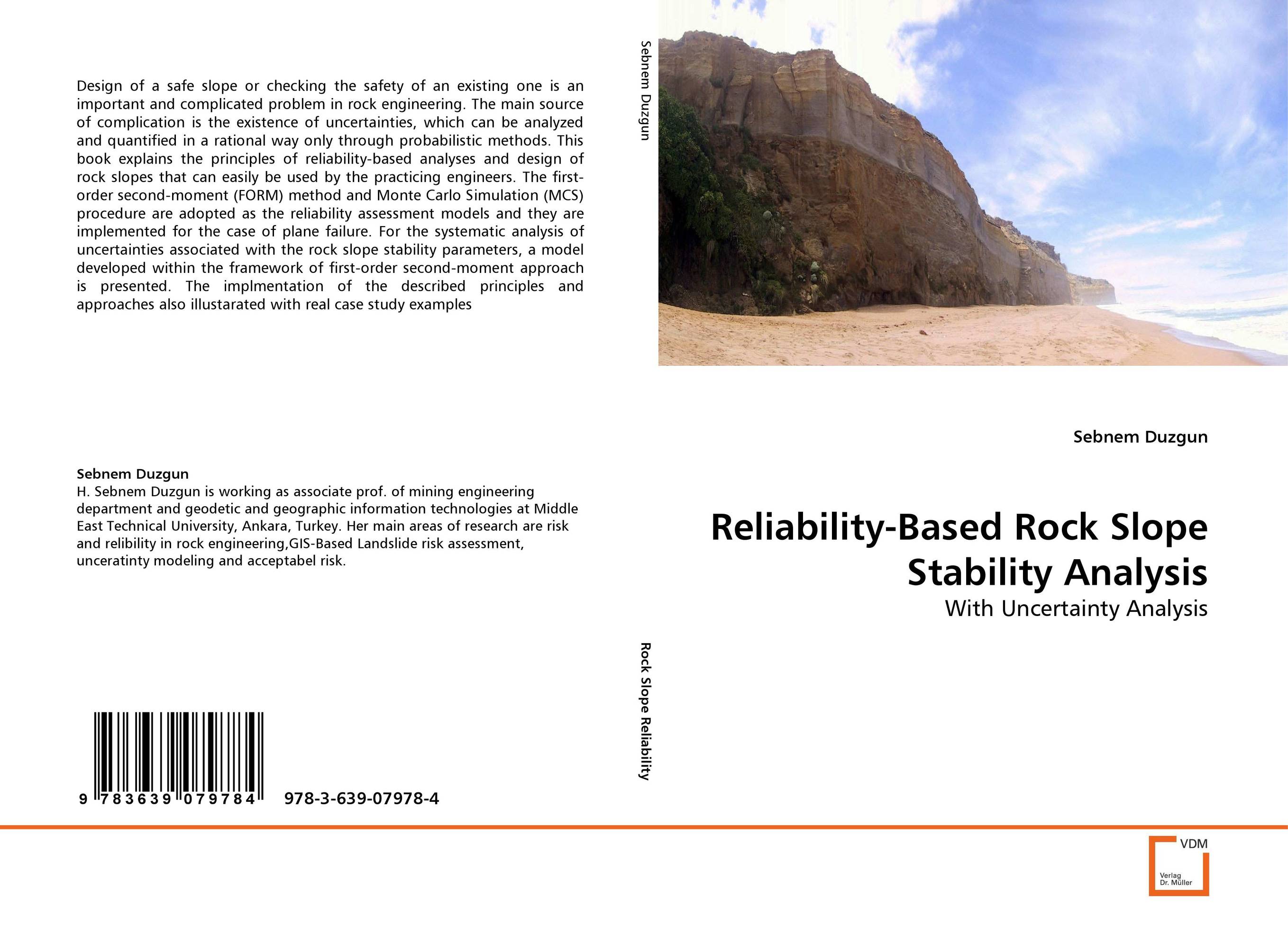 Reliability-Based Rock Slope Stability Analysis. With Uncertainty Analysis.
