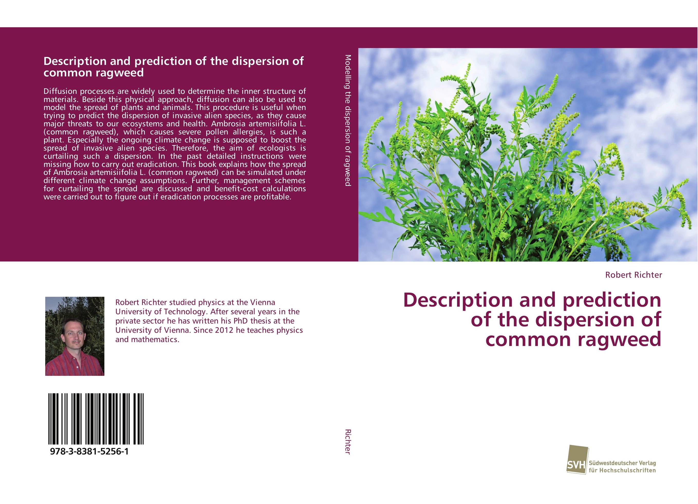 Description and prediction of the dispersion of common ragweed..
