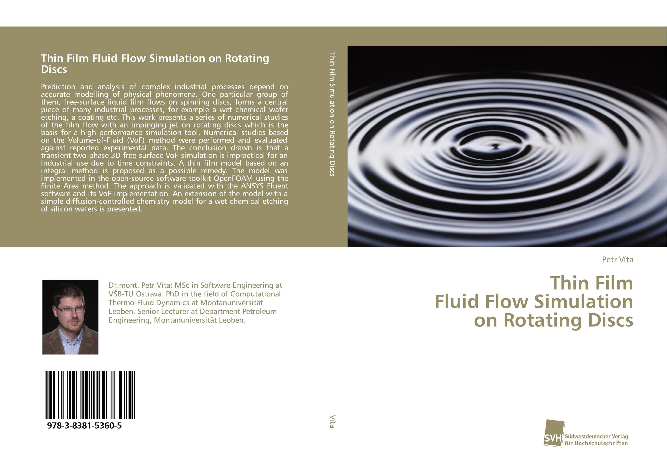 Thin Film Fluid Flow Simulation on Rotating Discs..