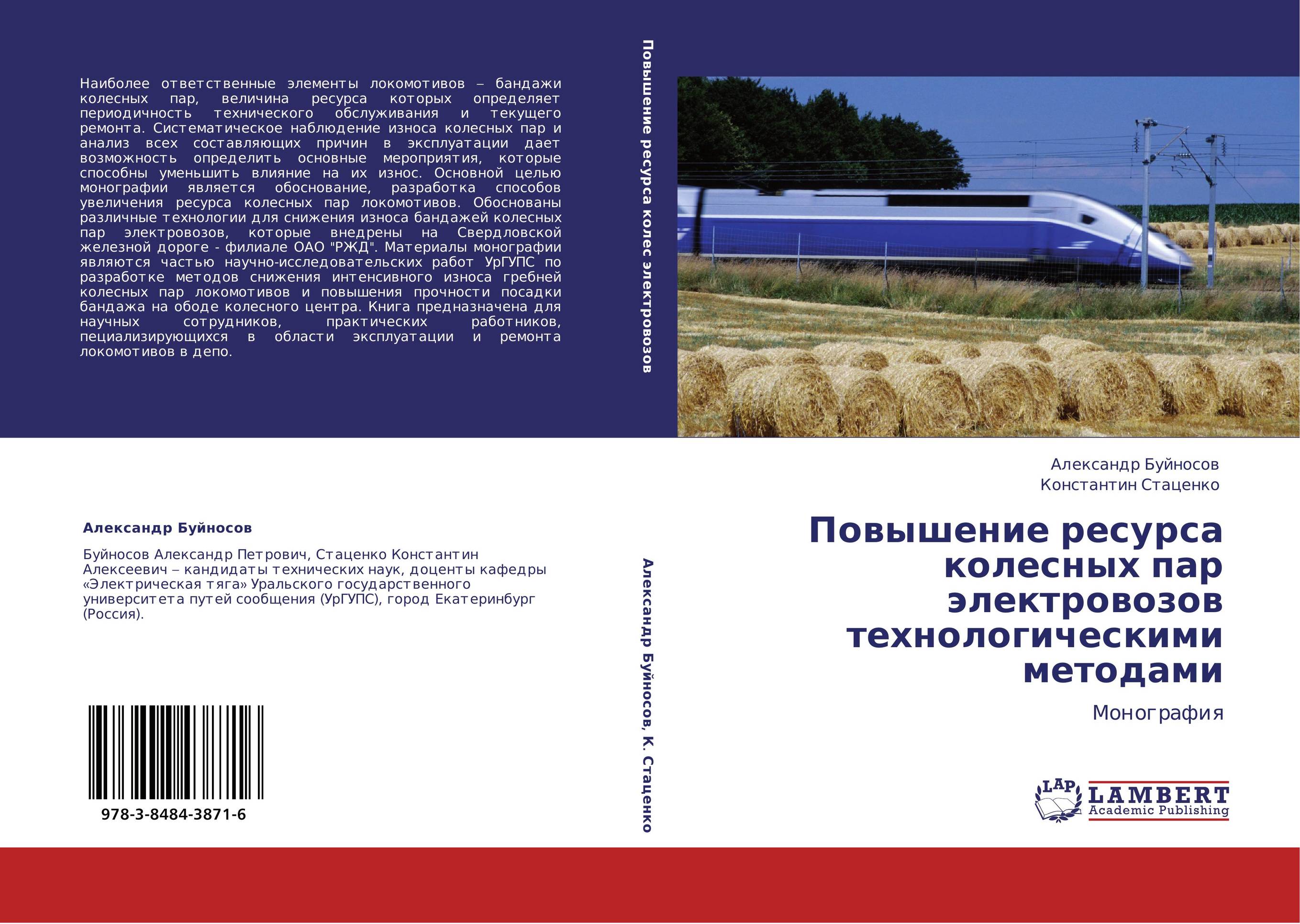 Повышение ресурса колесных пар электровозов технологическими методами. Монография.