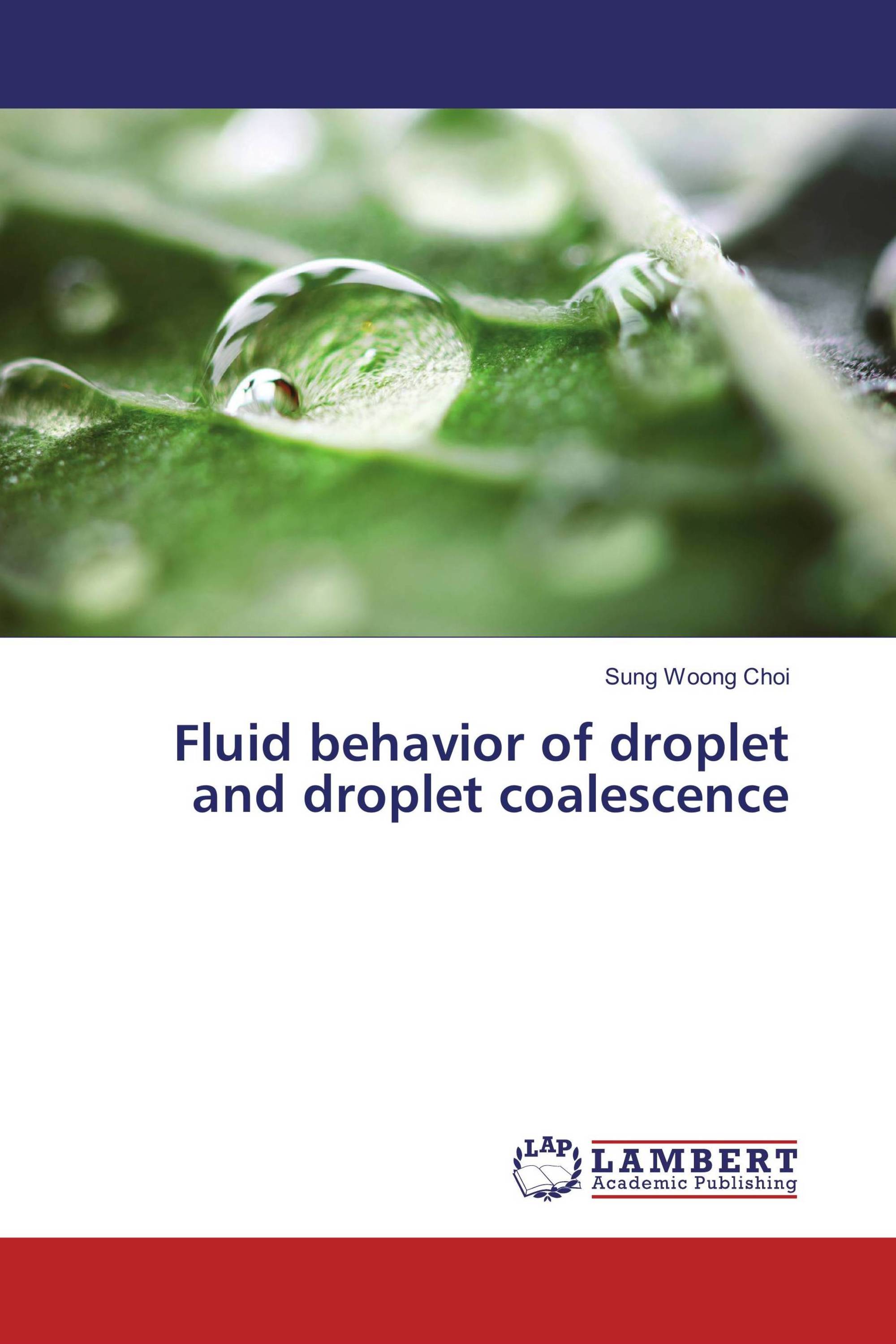 Fluid behavior of droplet and droplet coalescence