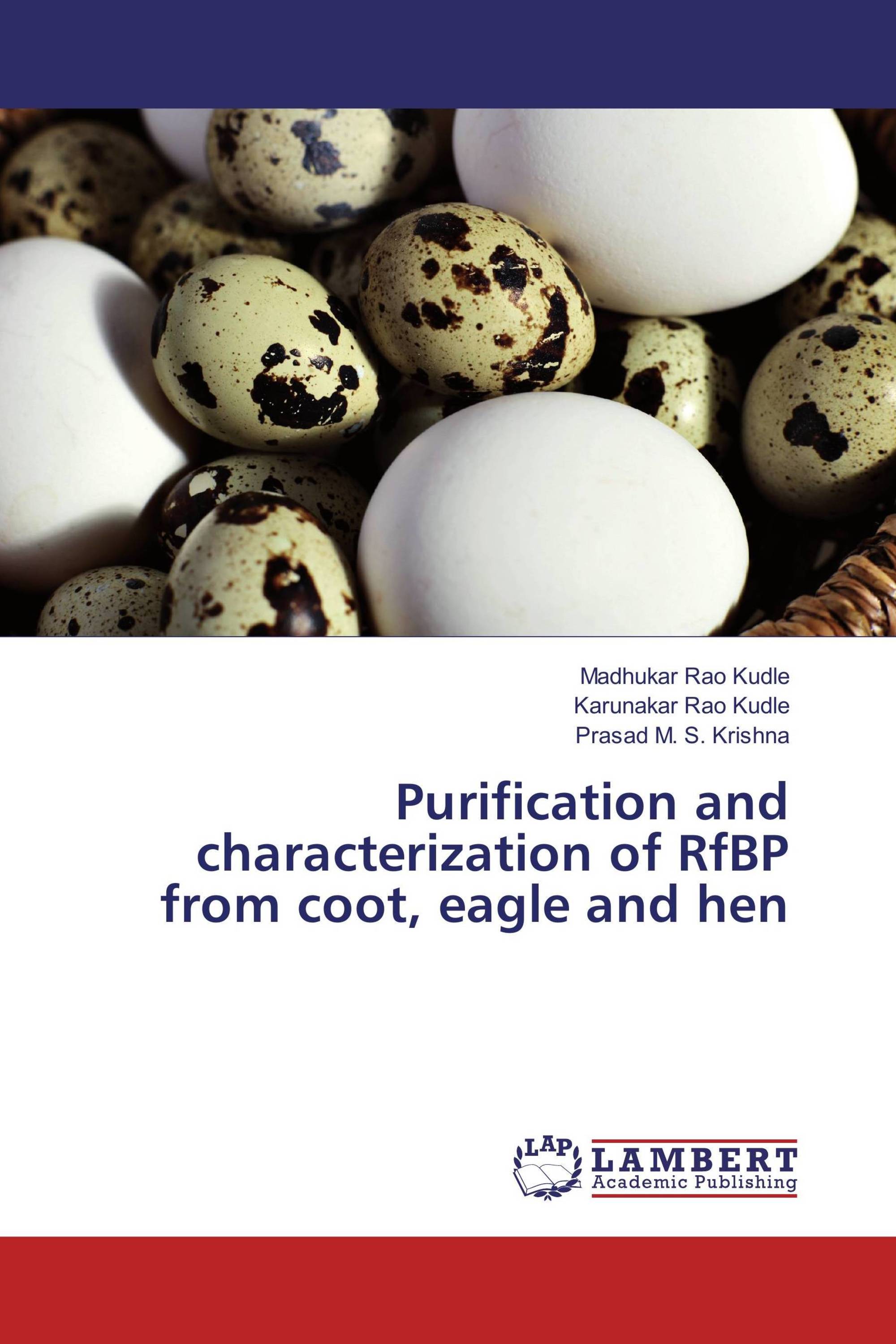 Purification and characterization of RfBP from coot, eagle and hen