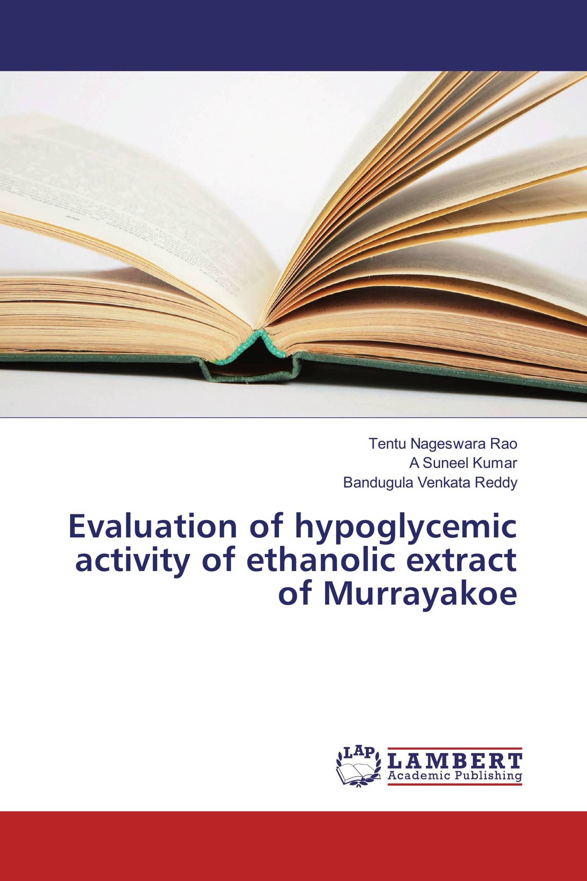 Evaluation of hypoglycemic activity of ethanolic extract of Murrayakoe