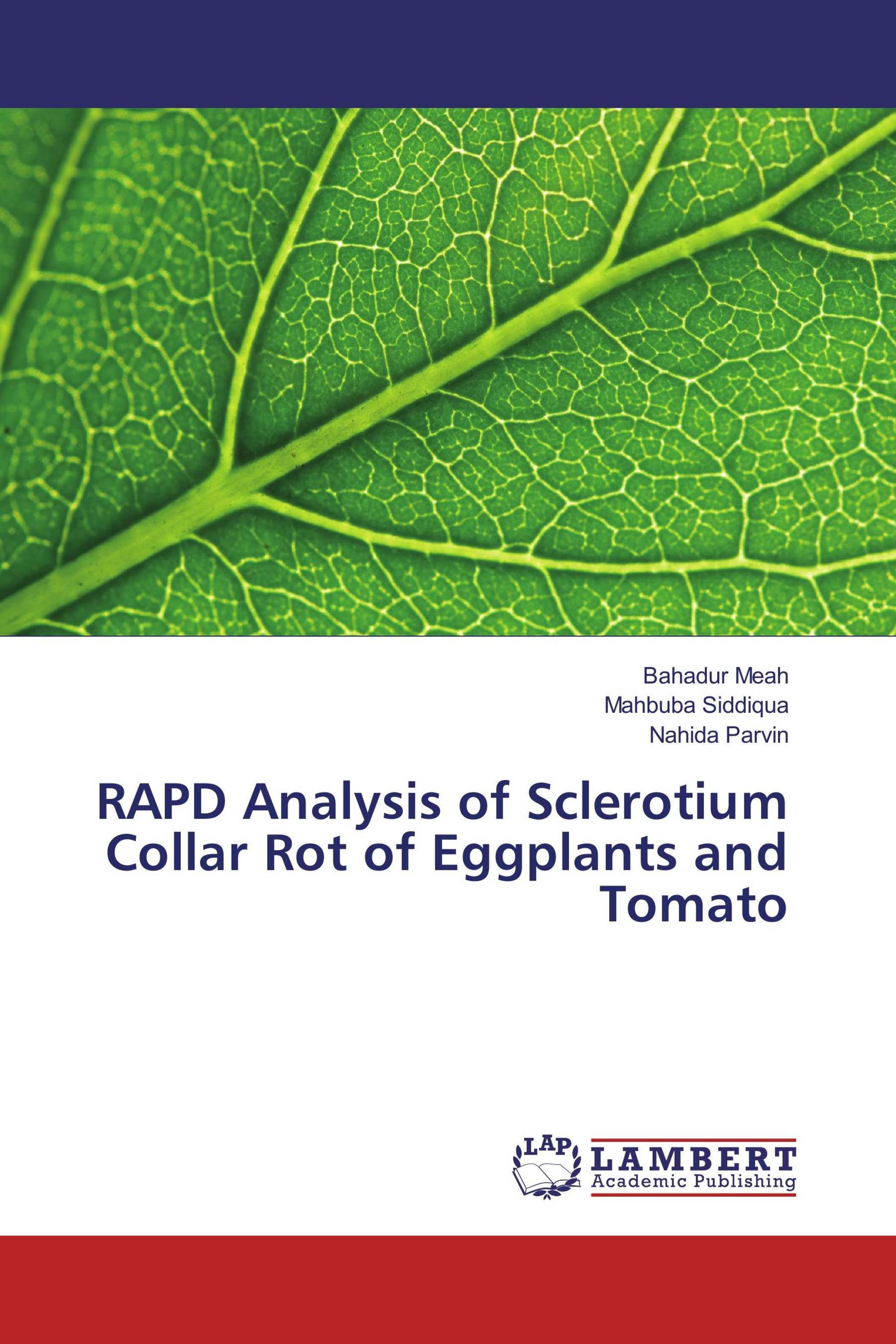 RAPD Analysis of Sclerotium Collar Rot of Eggplants and Tomato