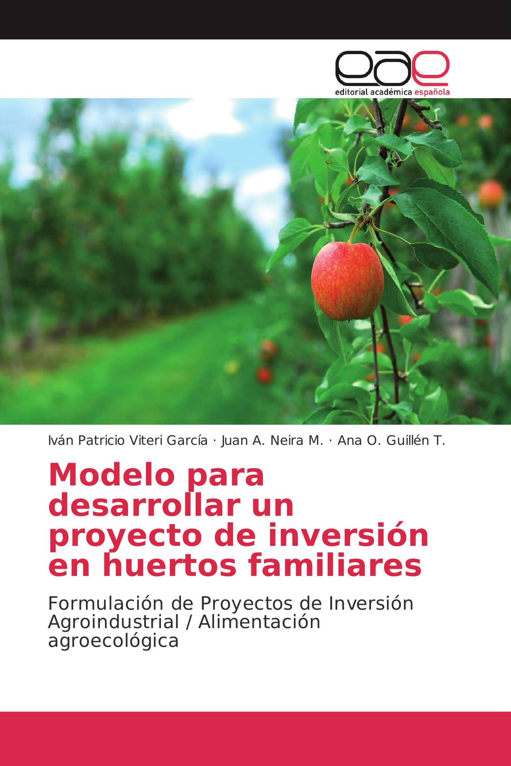 Modelo para desarrollar un proyecto de inversión en huertos familiares