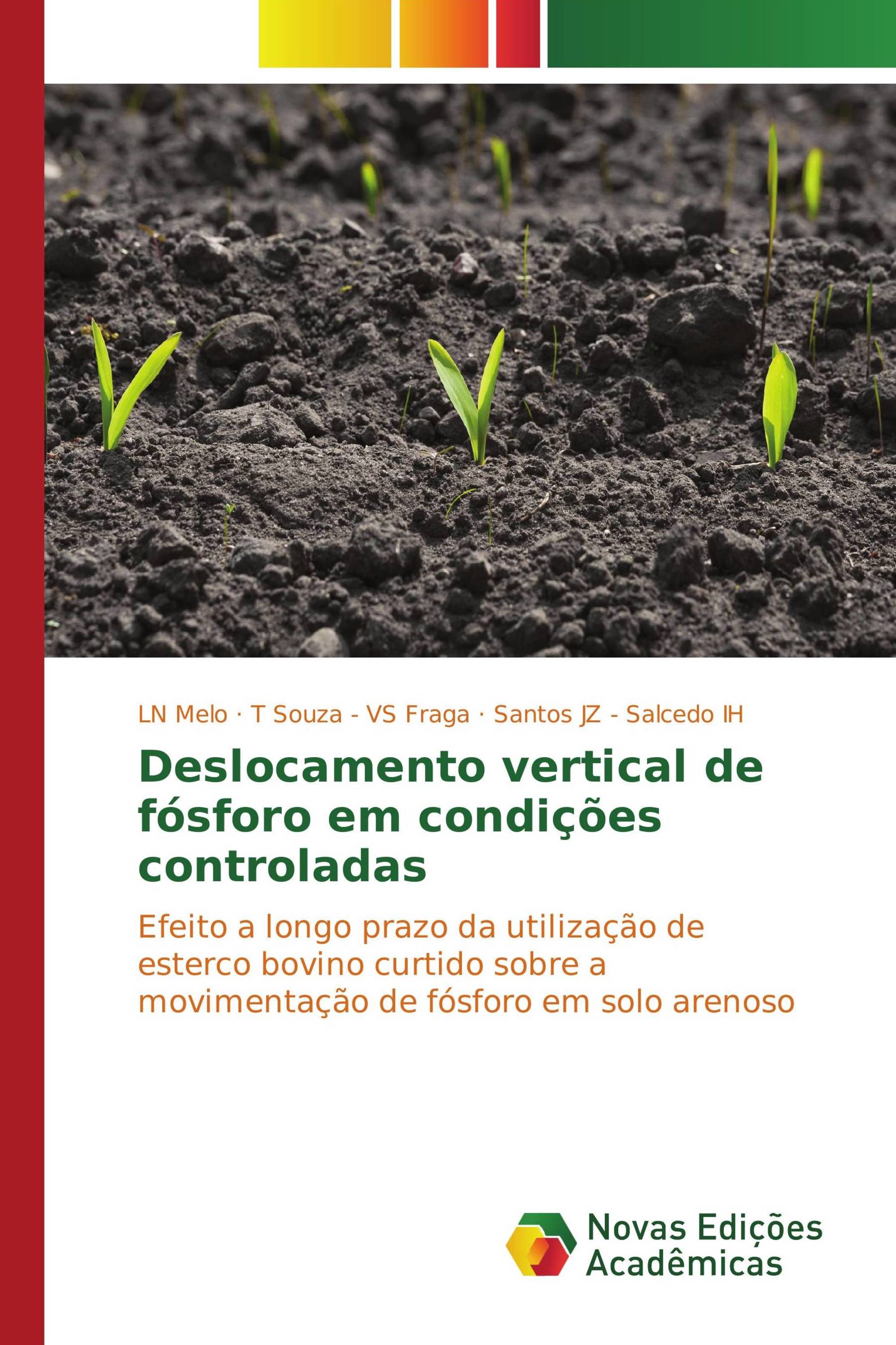 Deslocamento vertical de fósforo em condições controladas