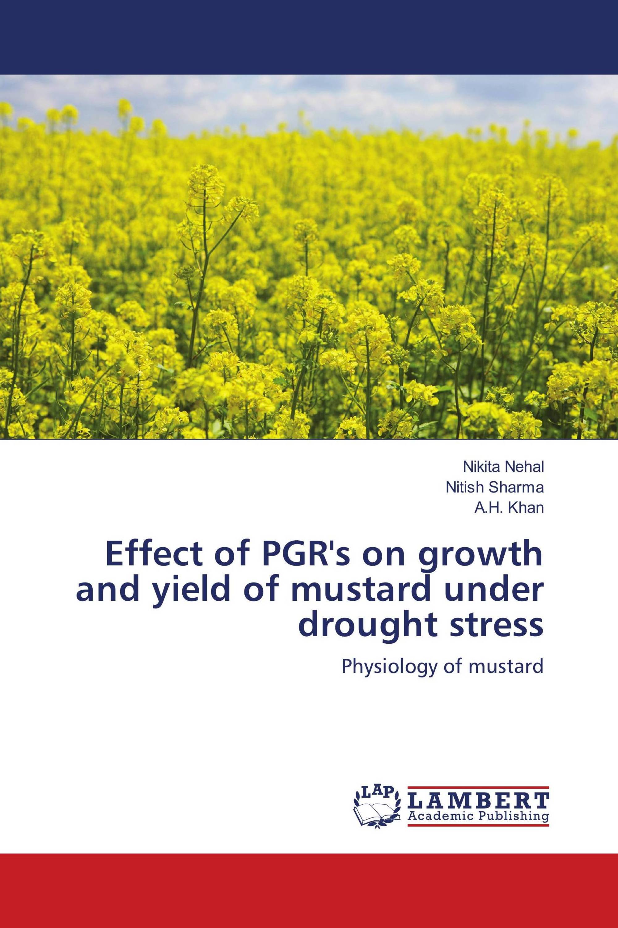 Effect of PGR's on growth and yield of mustard under drought stress