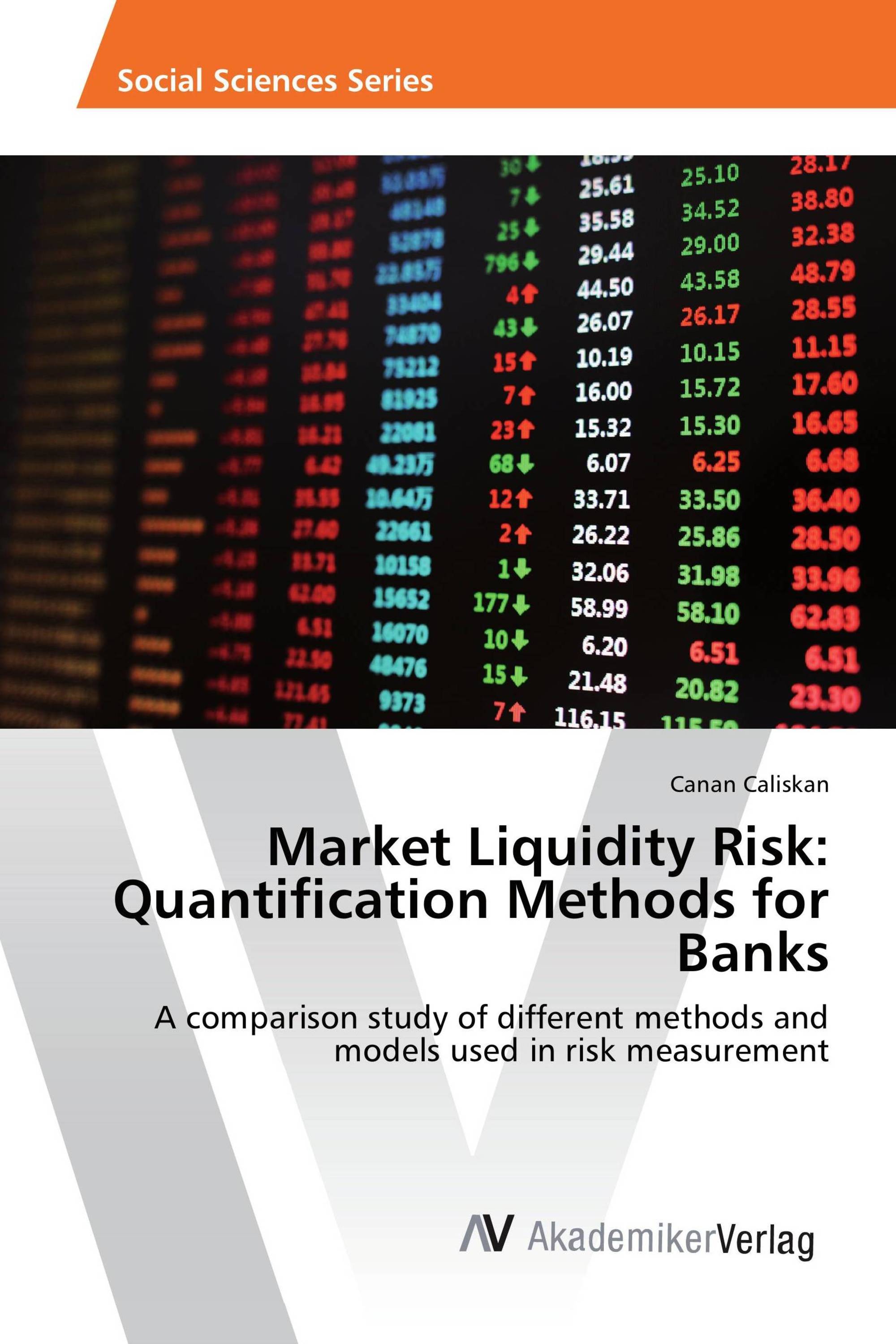 Market Liquidity Risk: Quantification Methods for Banks