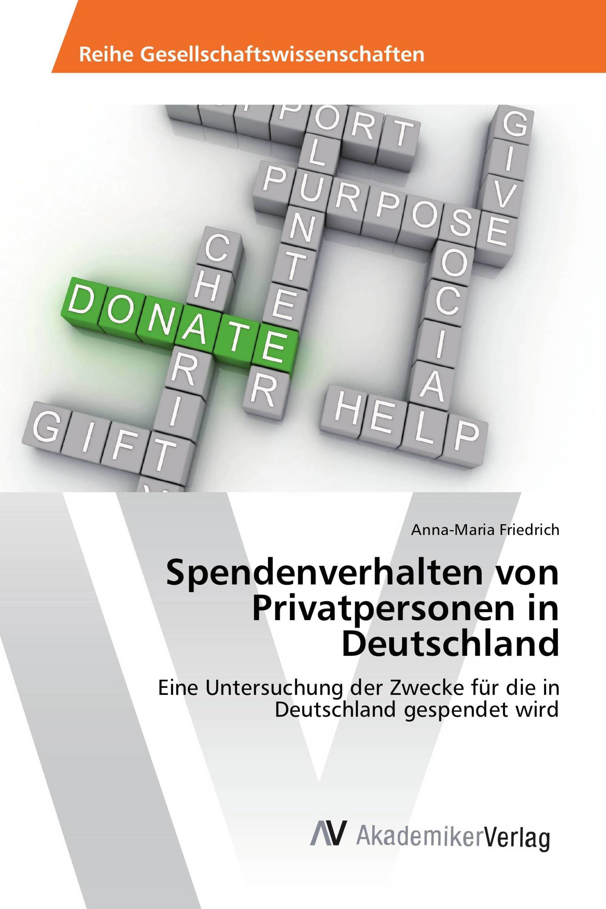 Spendenverhalten von Privatpersonen in Deutschland