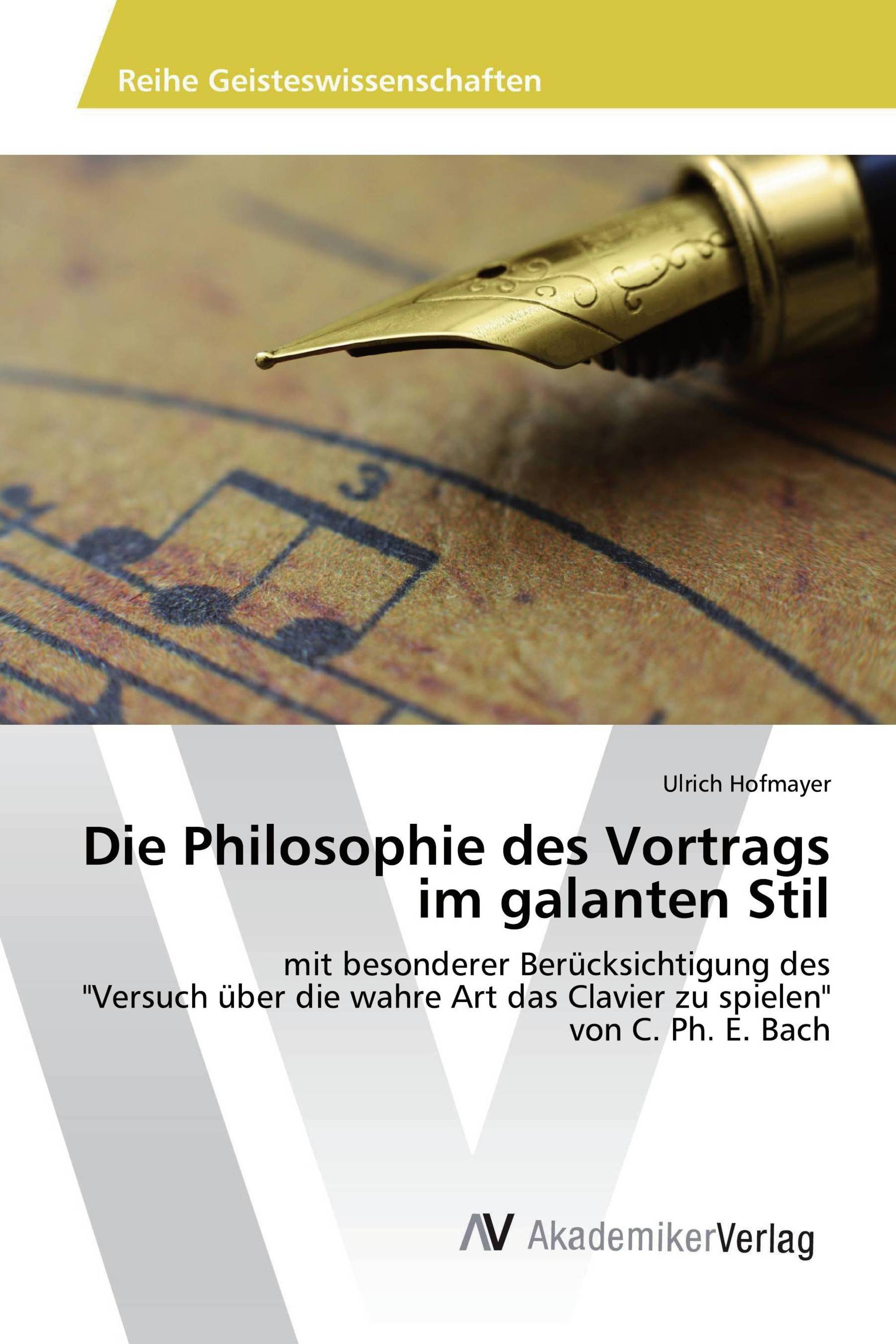 Die Philosophie des Vortrags im galanten Stil