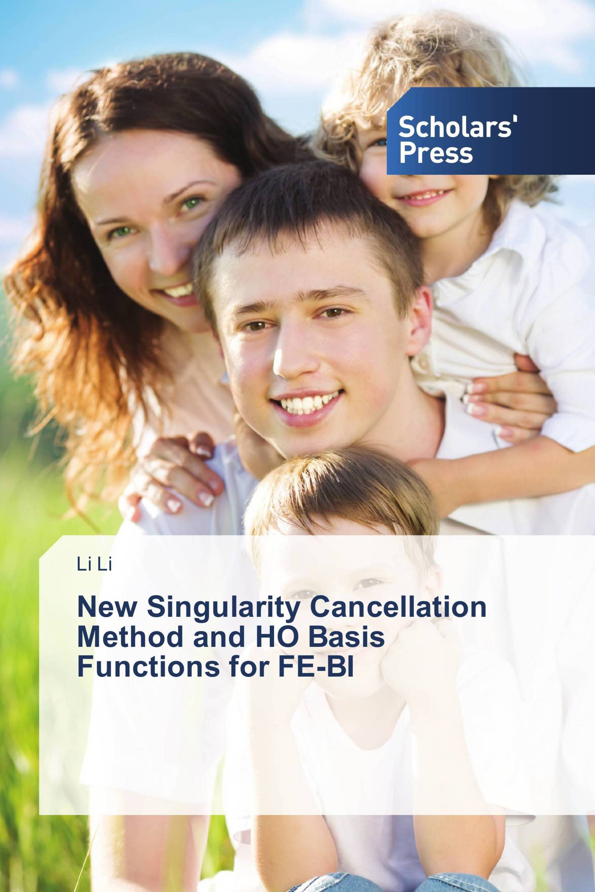 New Singularity Cancellation Method and HO Basis Functions for FE-BI