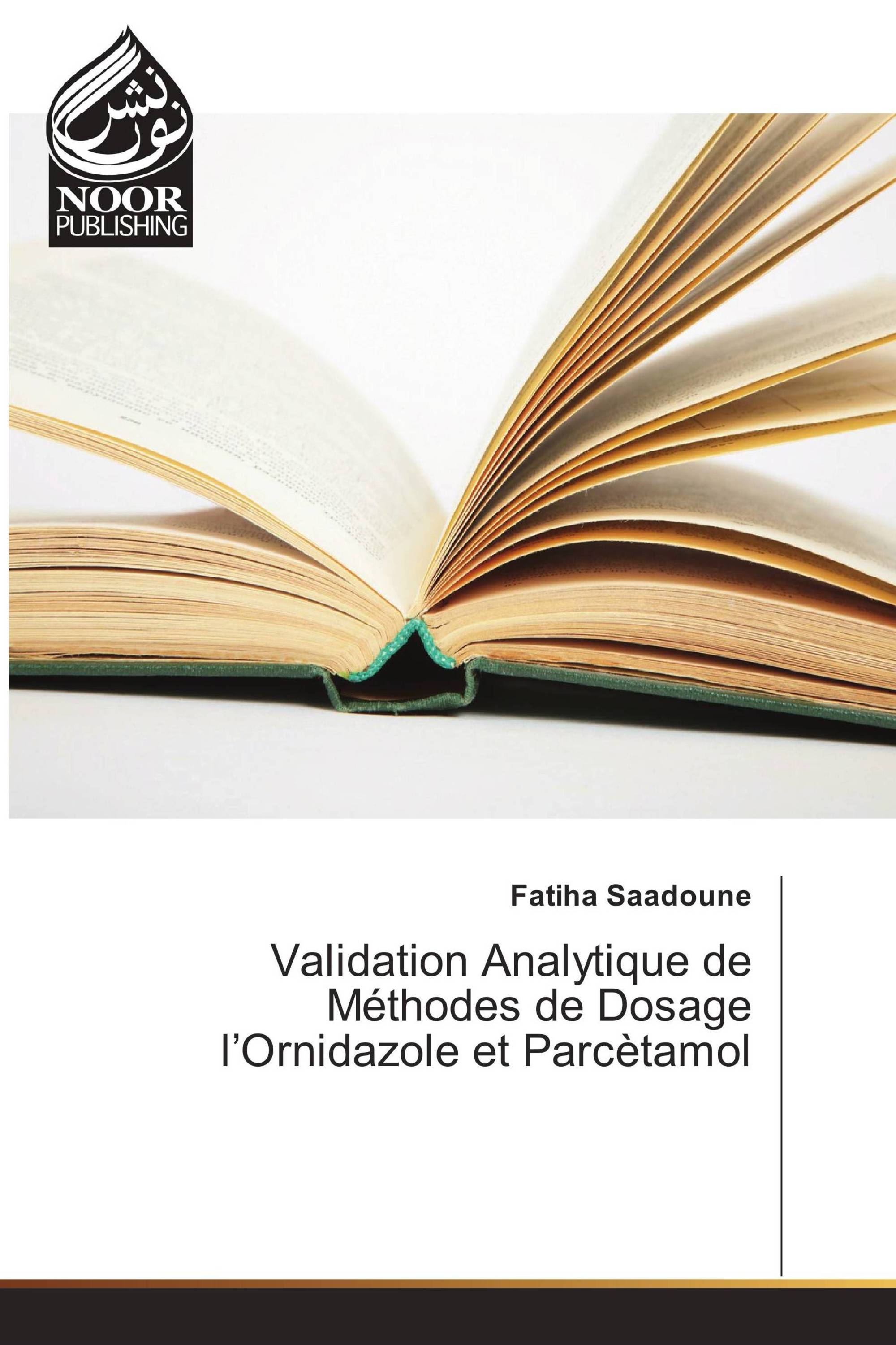 Validation Analytique de Méthodes de Dosage l’Ornidazole et Parcètamol