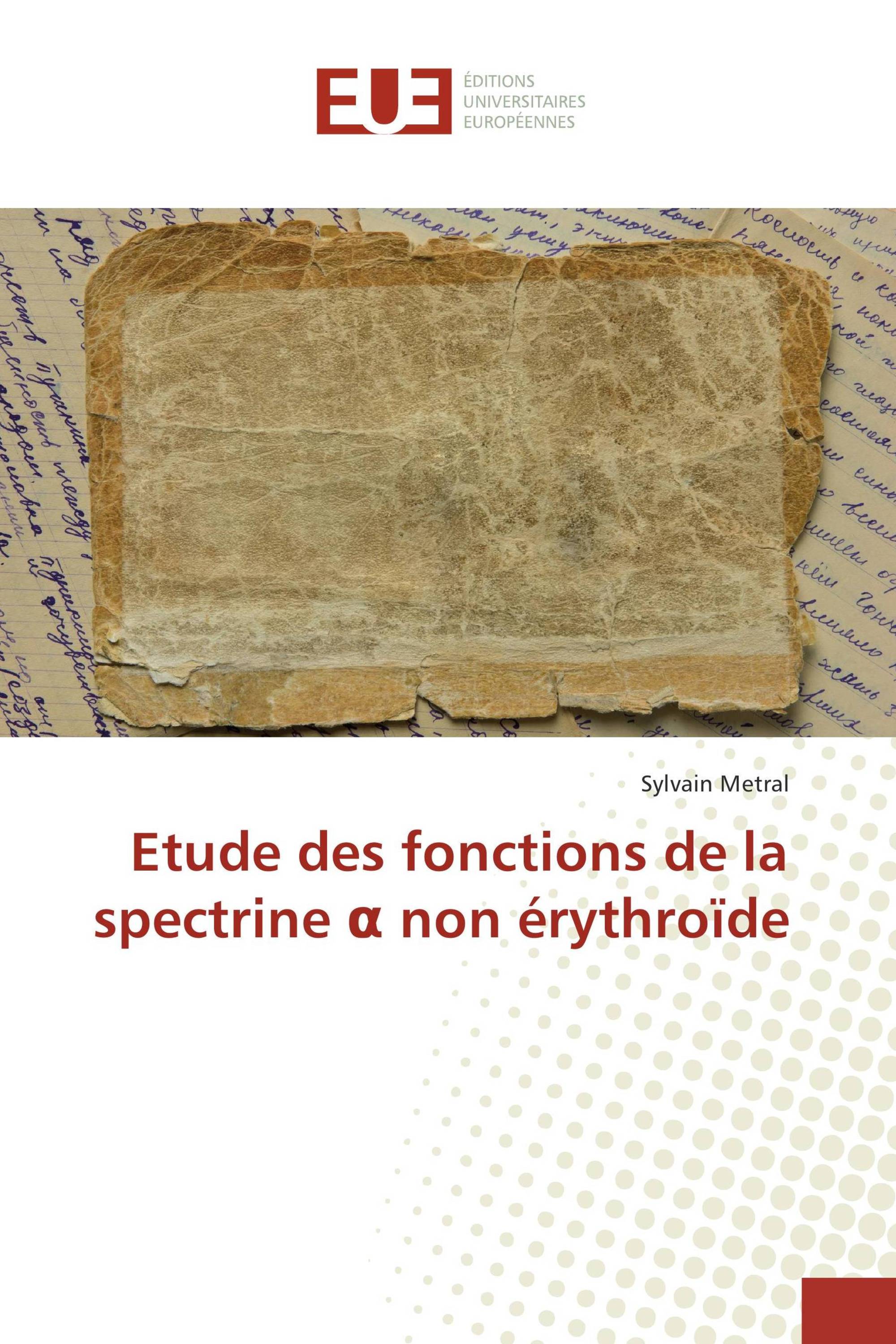 Etude des fonctions de la spectrine α non érythroïde