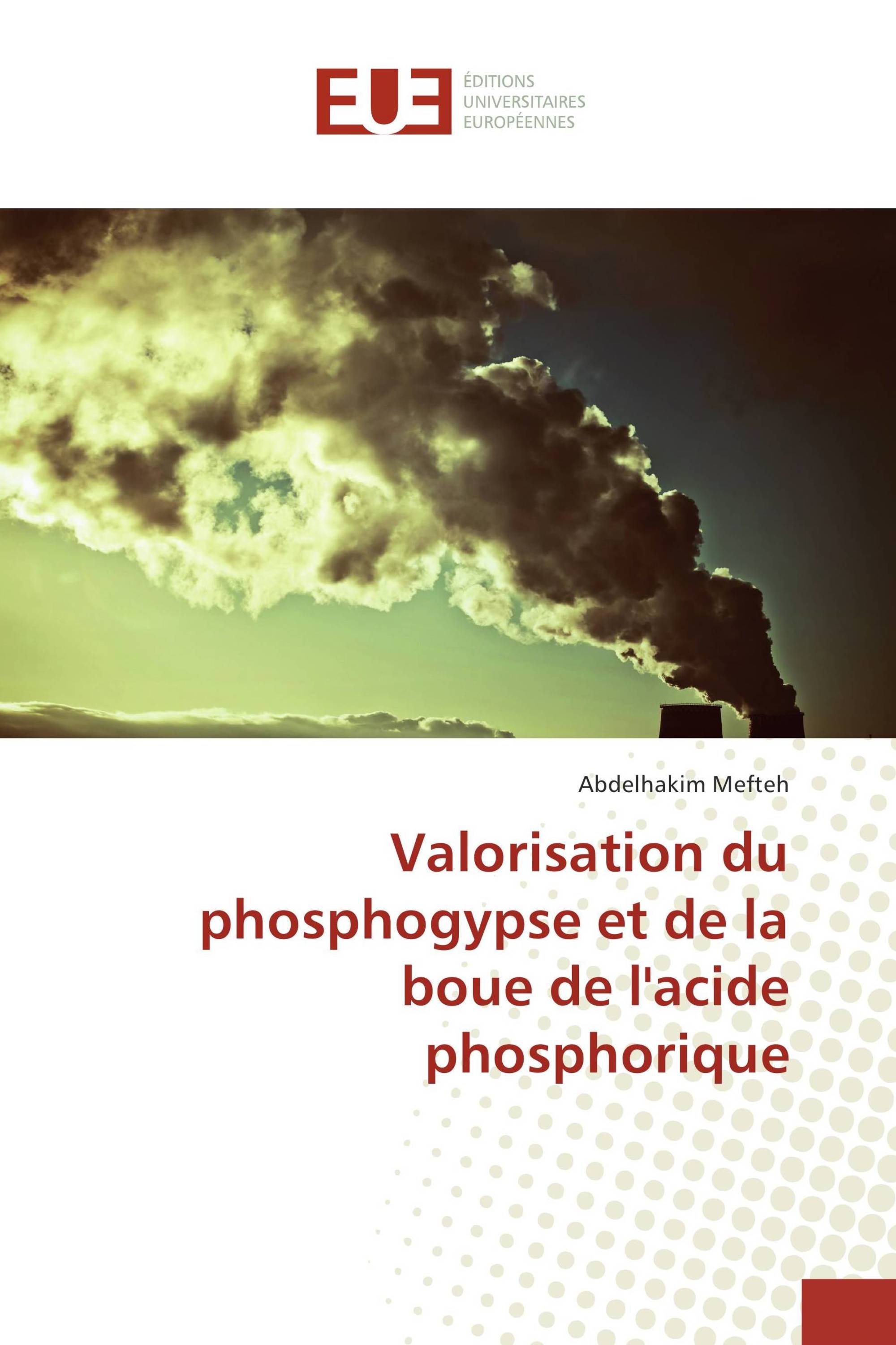 Valorisation du phosphogypse et de la boue de l'acide phosphorique