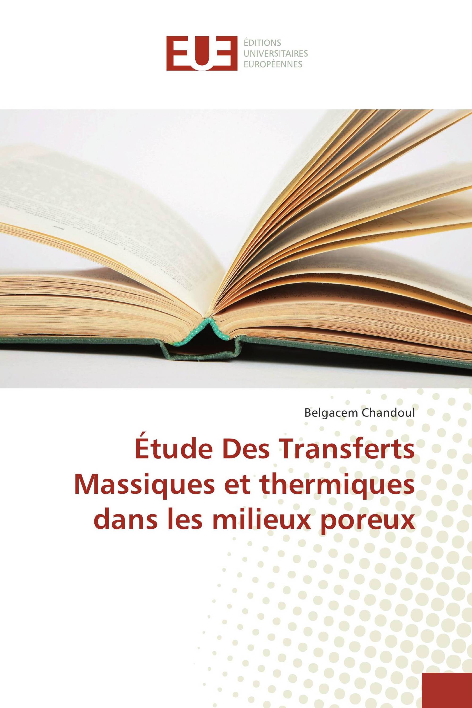 Étude Des Transferts Massiques et thermiques dans les milieux poreux