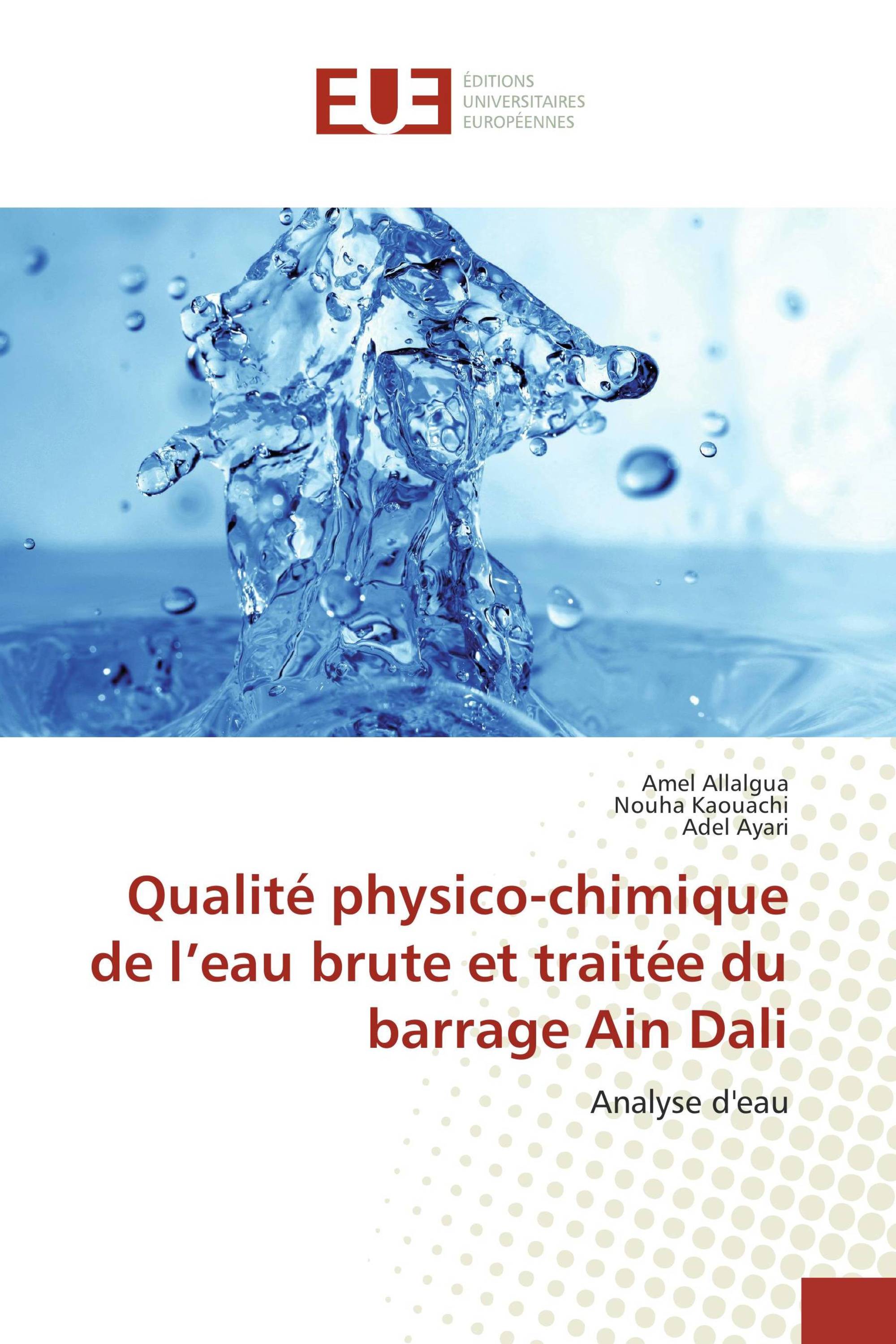 Analyse chimique d'eau potable