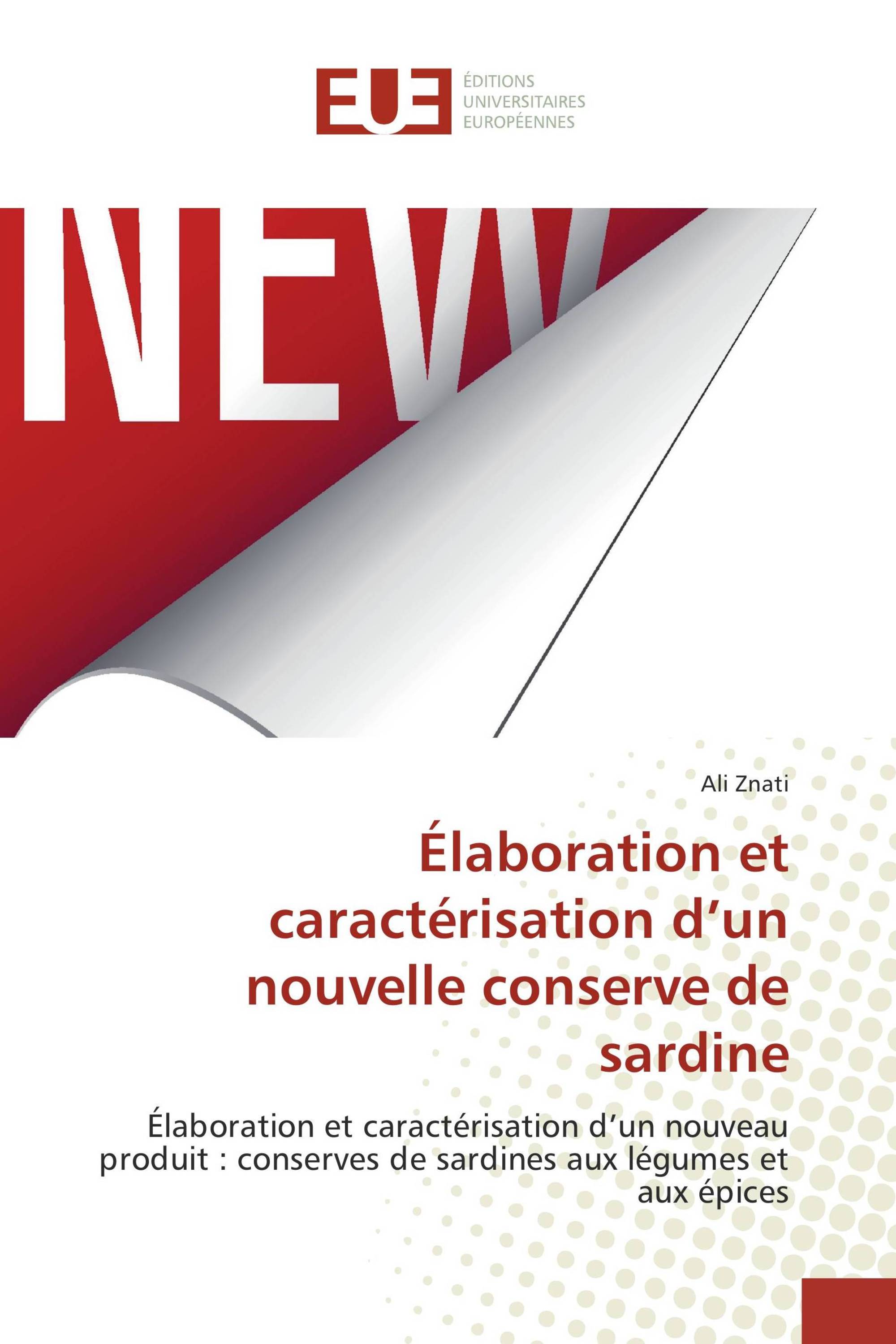 Élaboration et caractérisation d’un nouvelle conserve de sardine