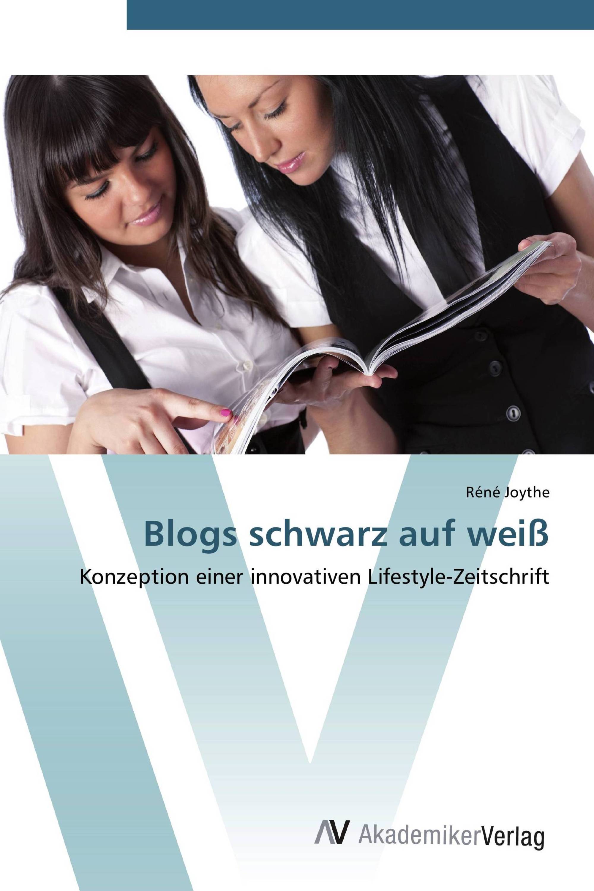 Blogs schwarz auf weiß