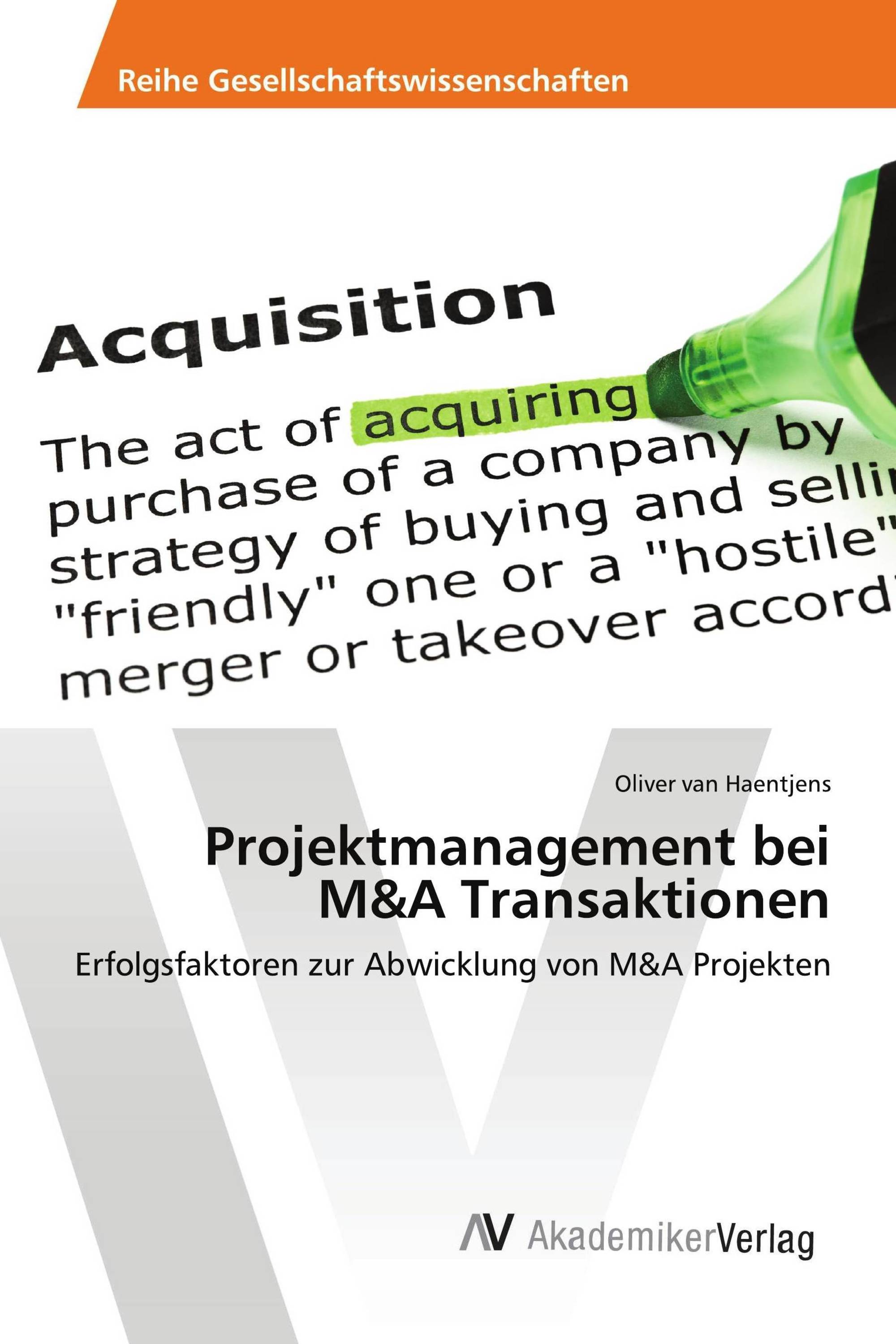 Projektmanagement bei M&A Transaktionen