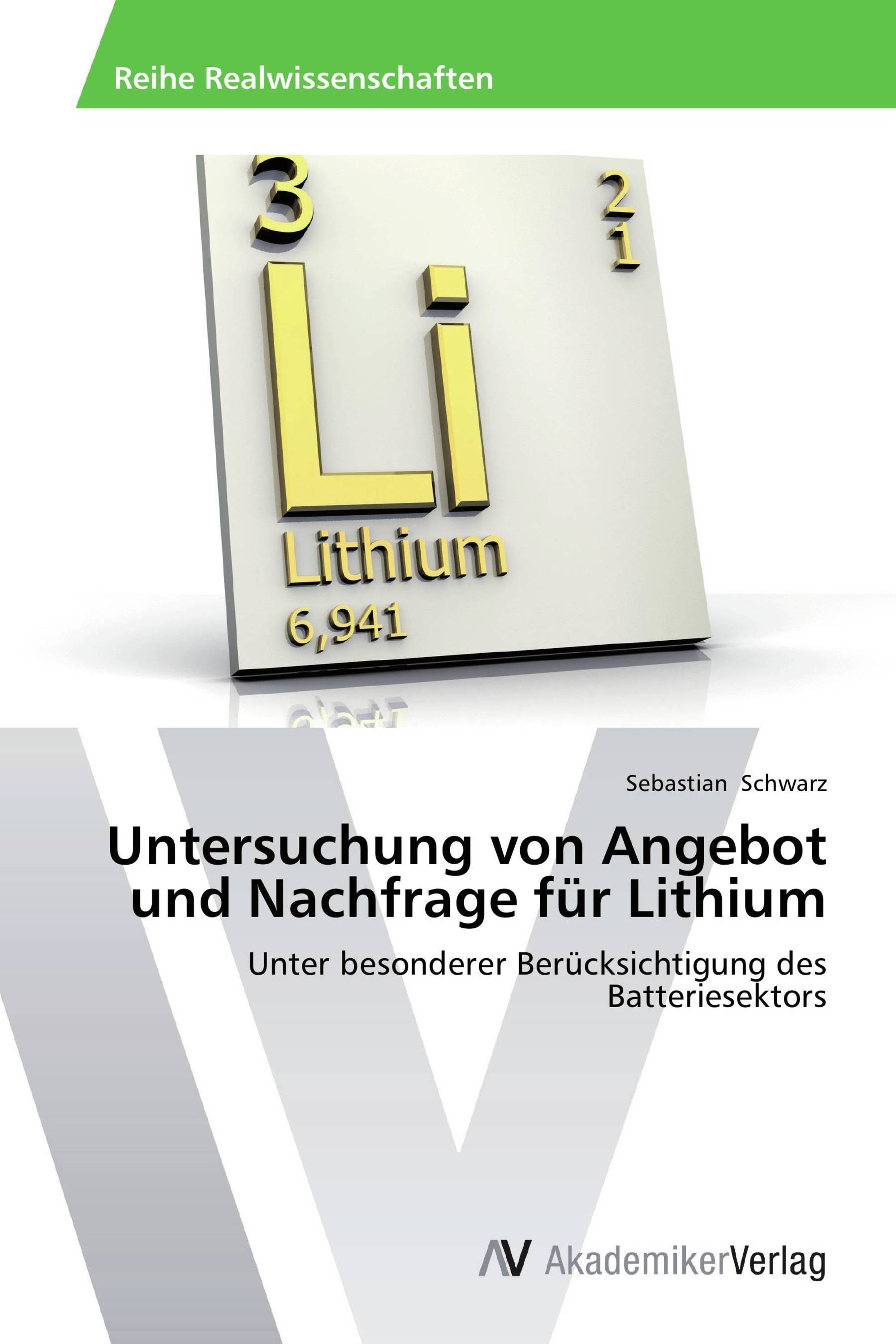 Untersuchung von Angebot und Nachfrage für Lithium