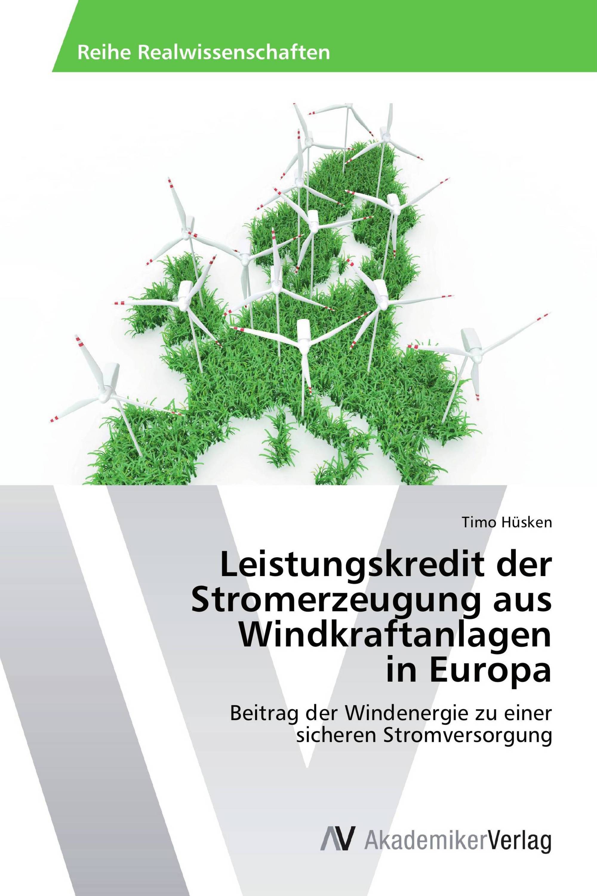 Leistungskredit der Stromerzeugung aus Windkraftanlagen in Europa