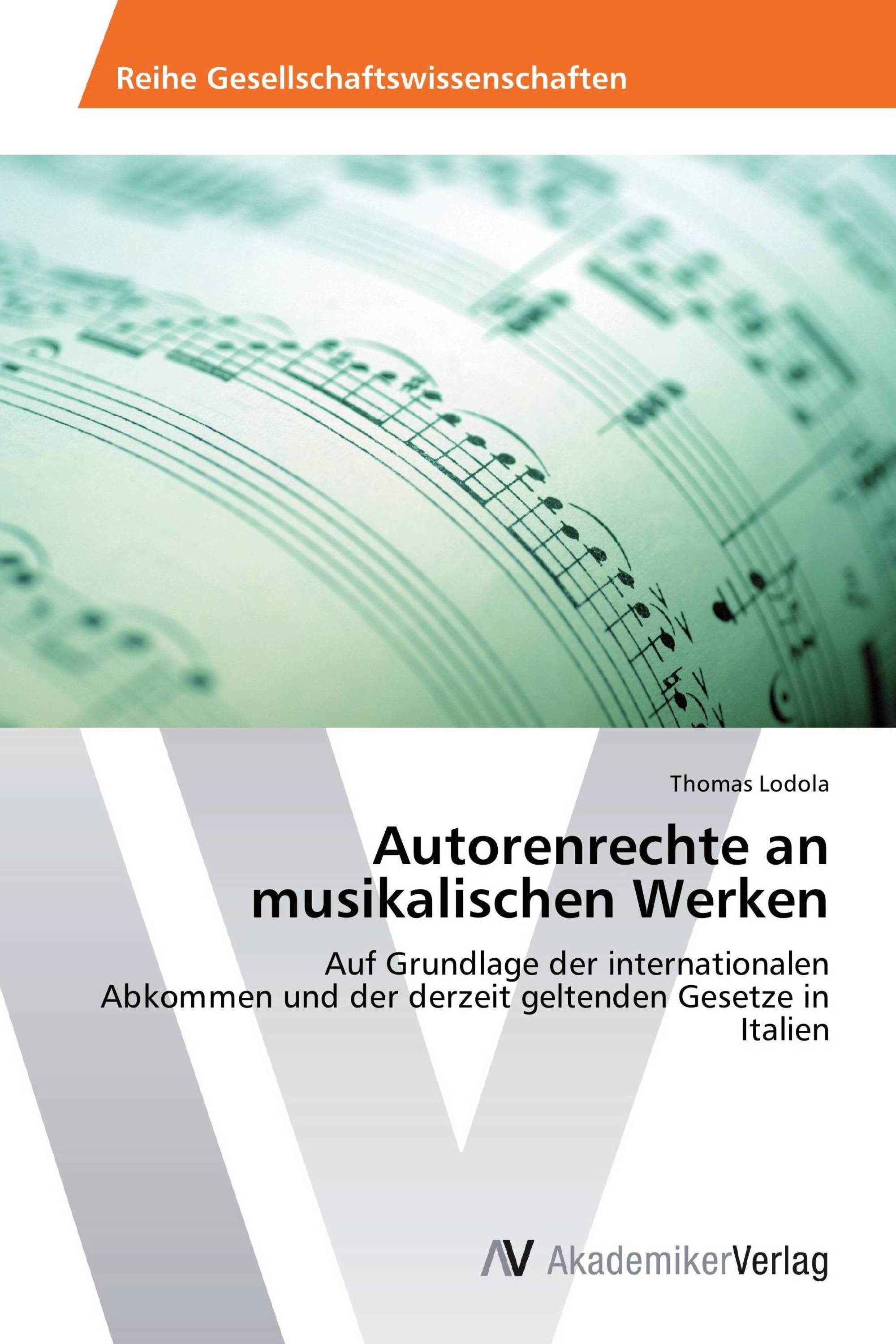 Autorenrechte an musikalischen Werken