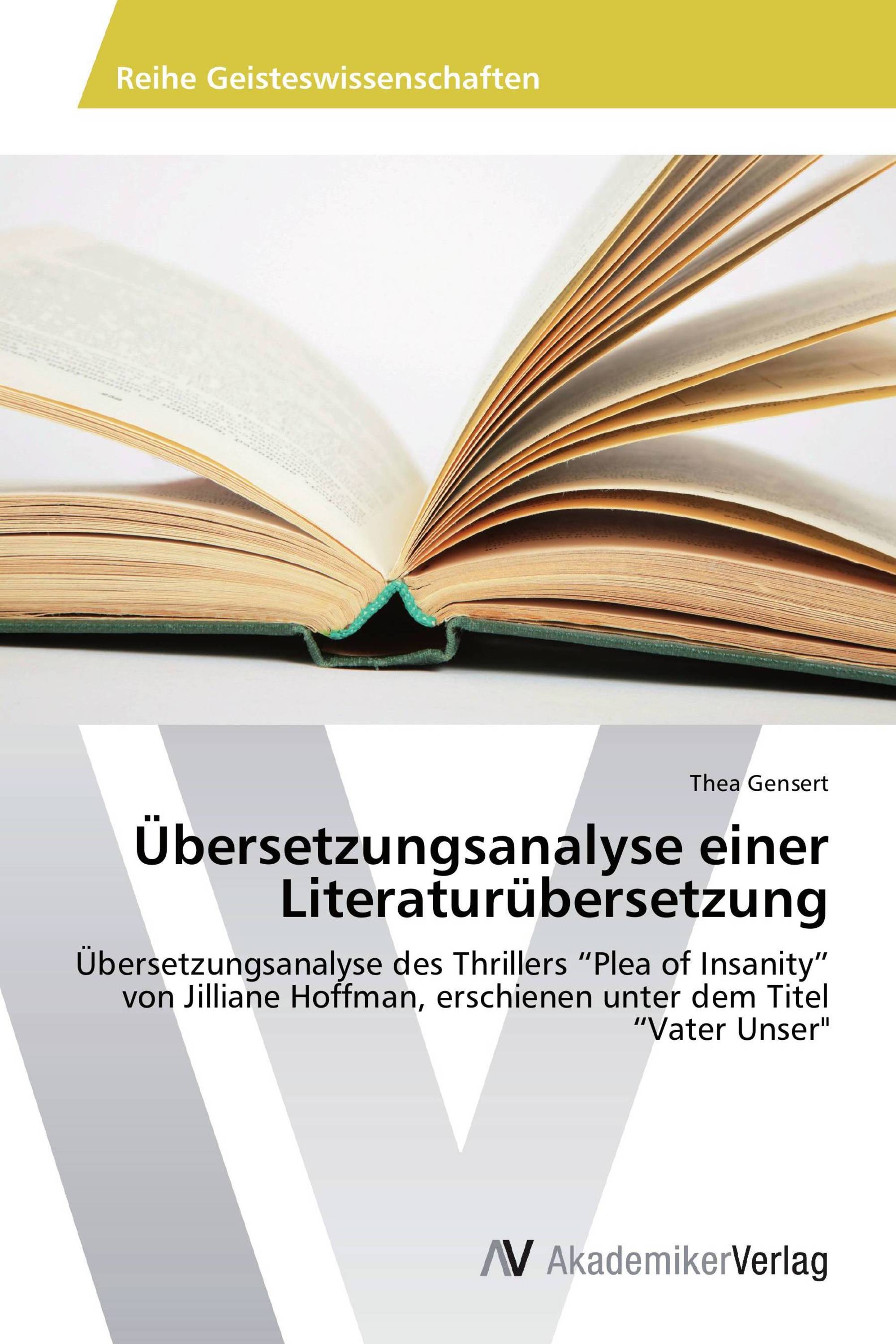 Übersetzungsanalyse einer Literaturübersetzung