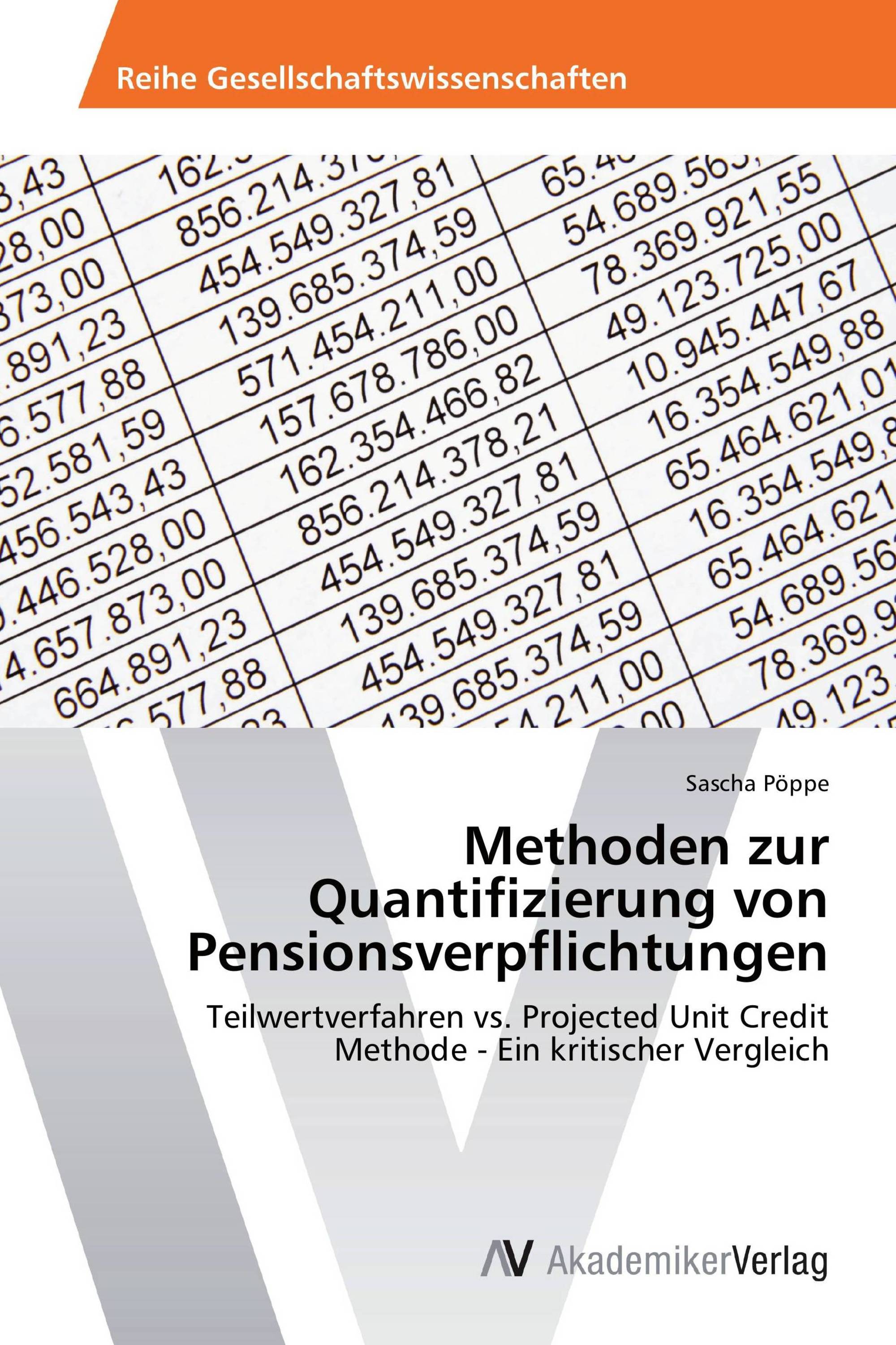 Methoden zur Quantifizierung von Pensionsverpflichtungen