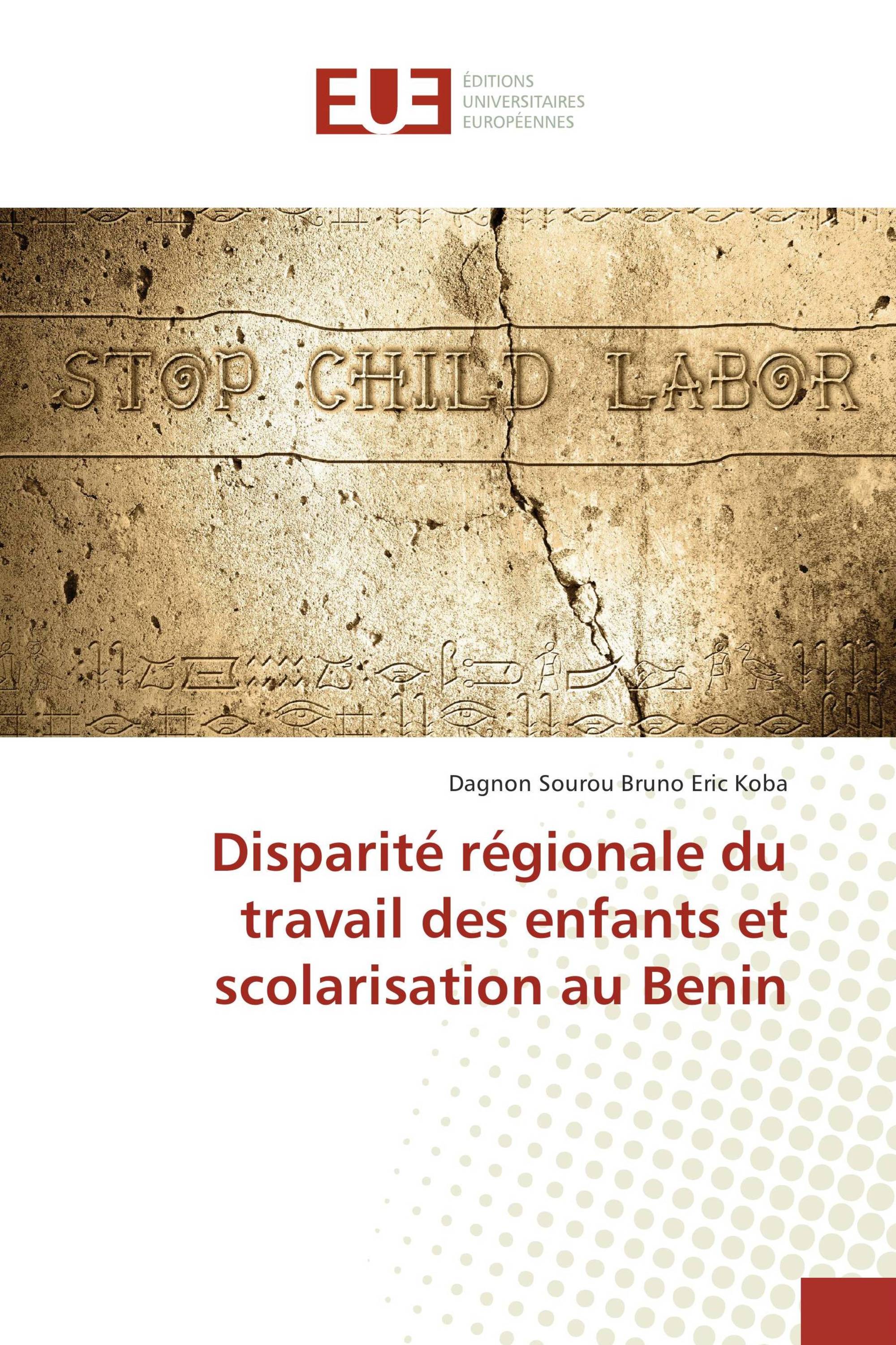 Disparité régionale du travail des enfants et scolarisation au Benin