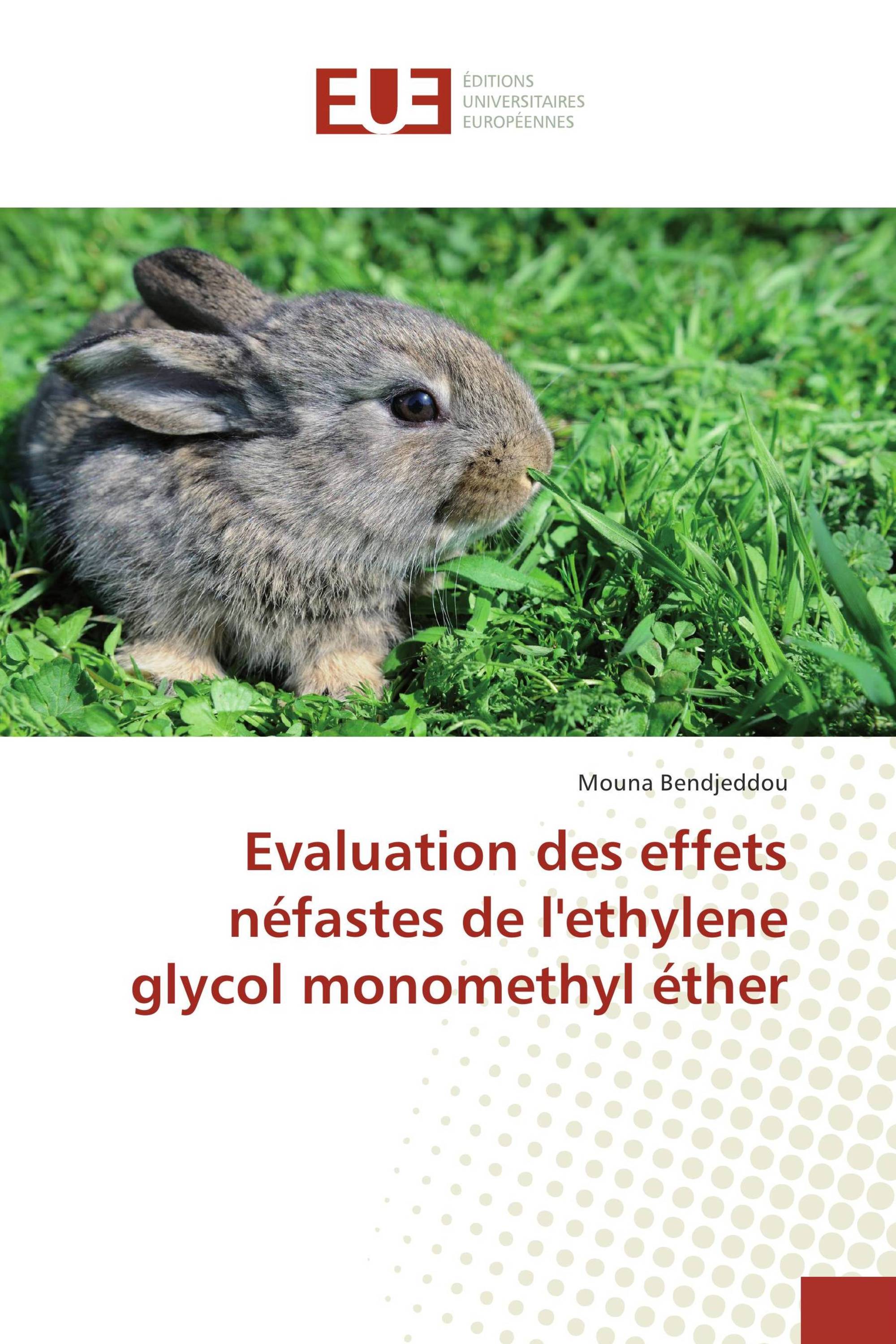 Evaluation des effets néfastes de l'ethylene glycol monomethyl éther