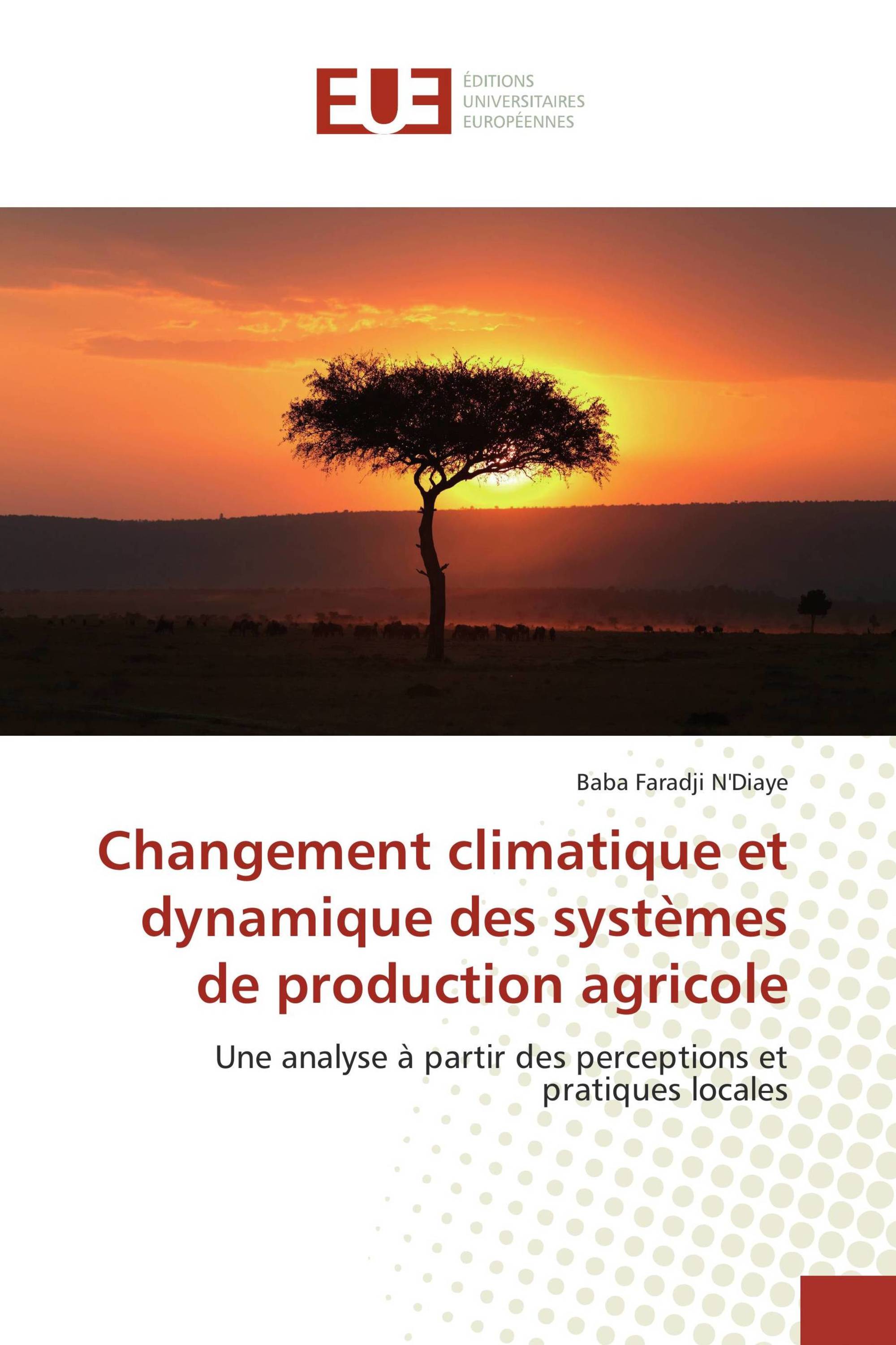 Changement climatique et dynamique des systèmes de production agricole