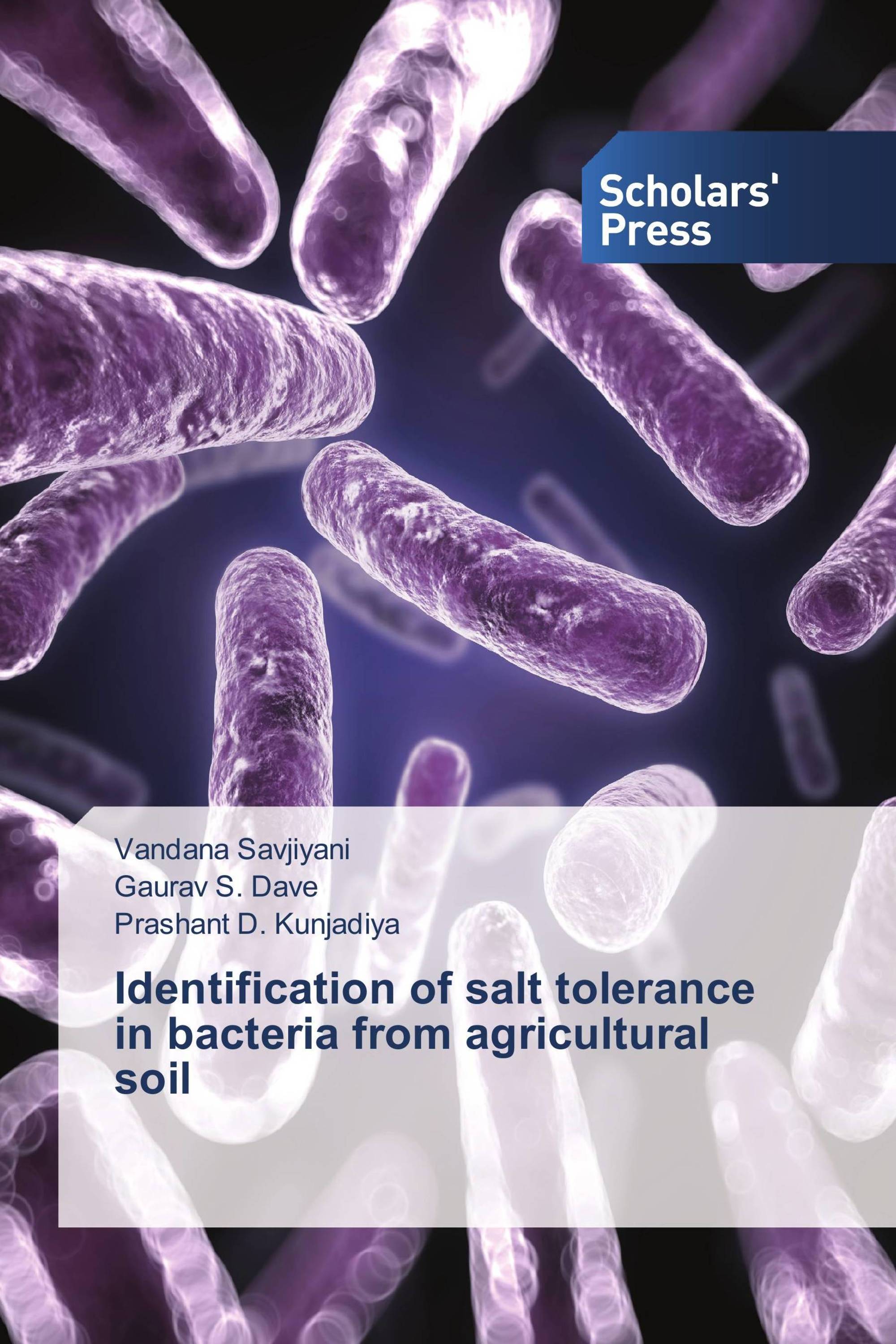 Identification of salt tolerance in bacteria from agricultural soil