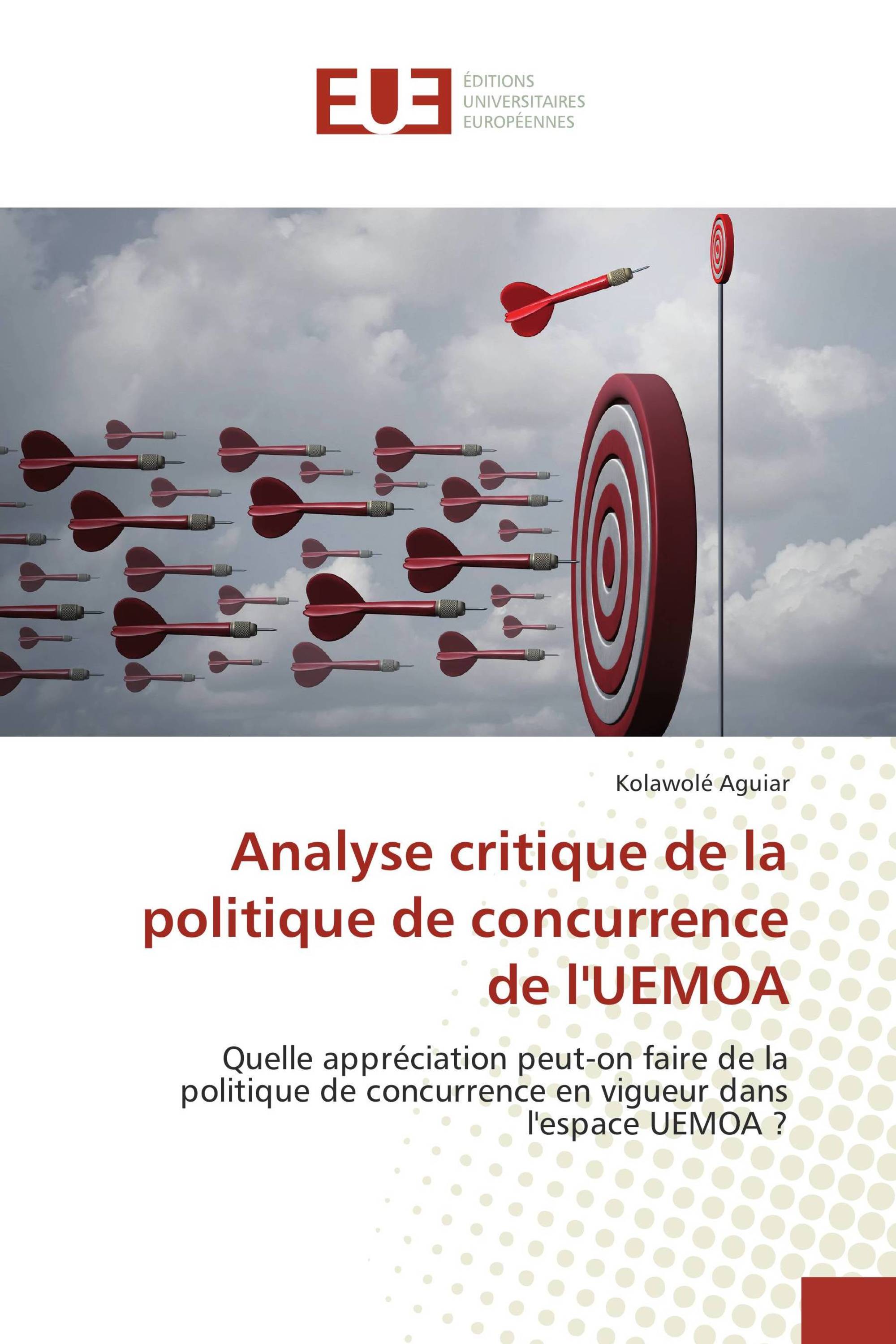 Analyse critique de la politique de concurrence de l'UEMOA