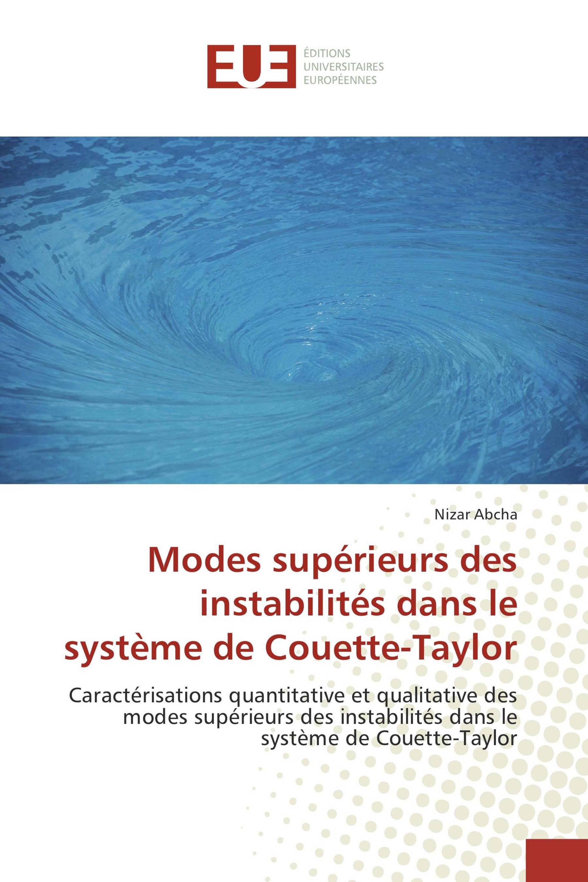 Modes supérieurs des instabilités dans le système de Couette-Taylor