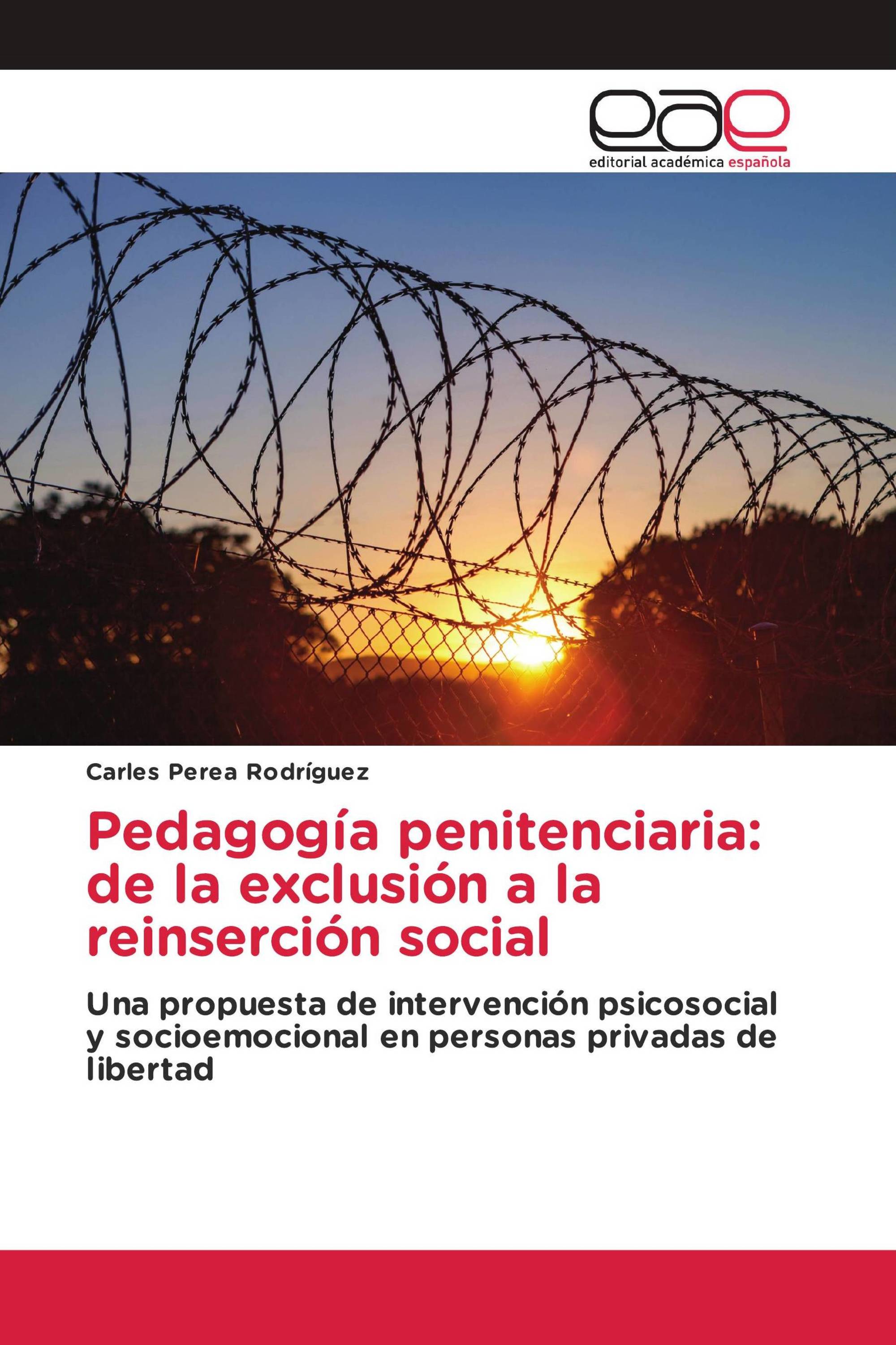 Pedagogía penitenciaria: de la exclusión a la reinserción social