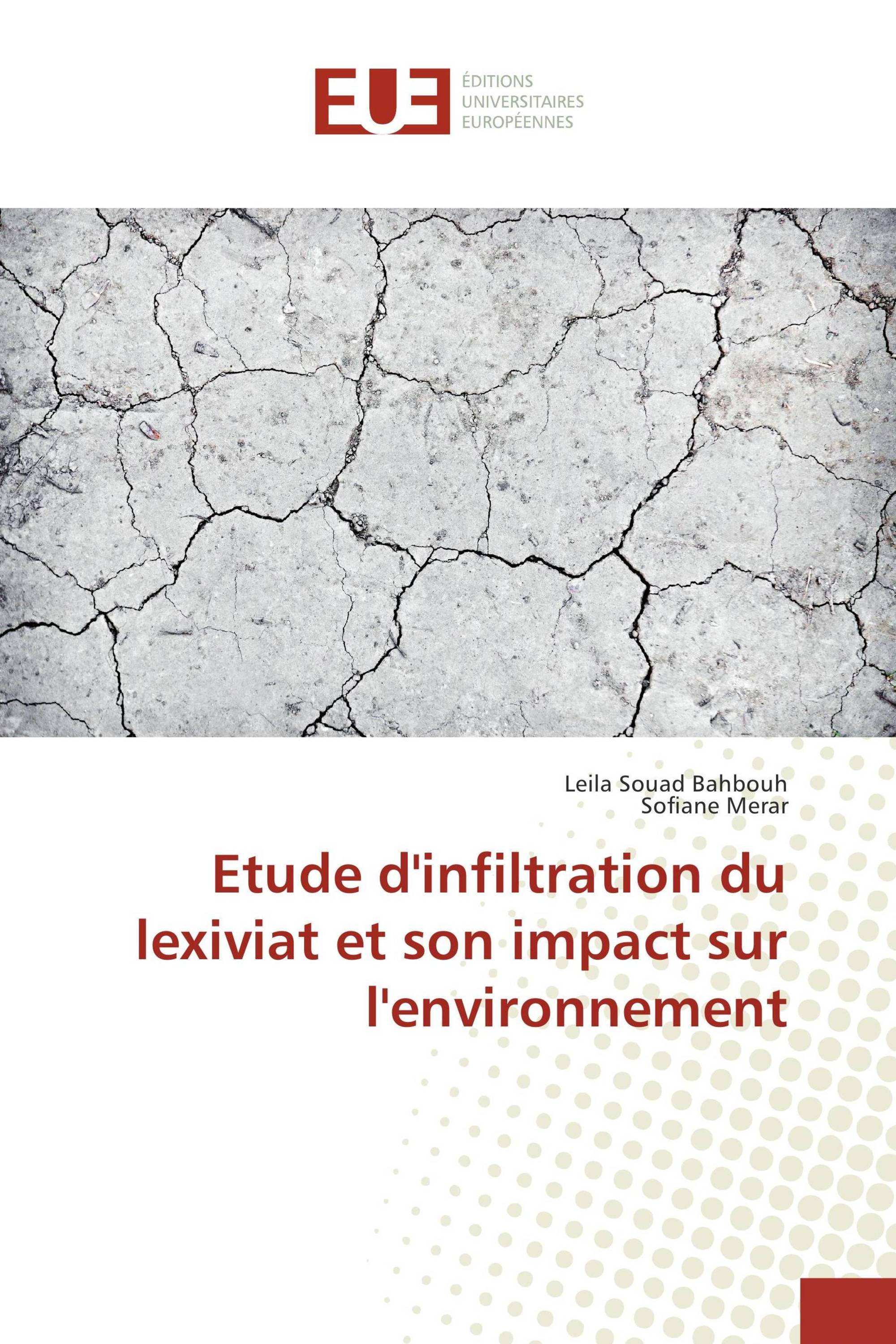 Etude d'infiltration du lexiviat et son impact sur l'environnement