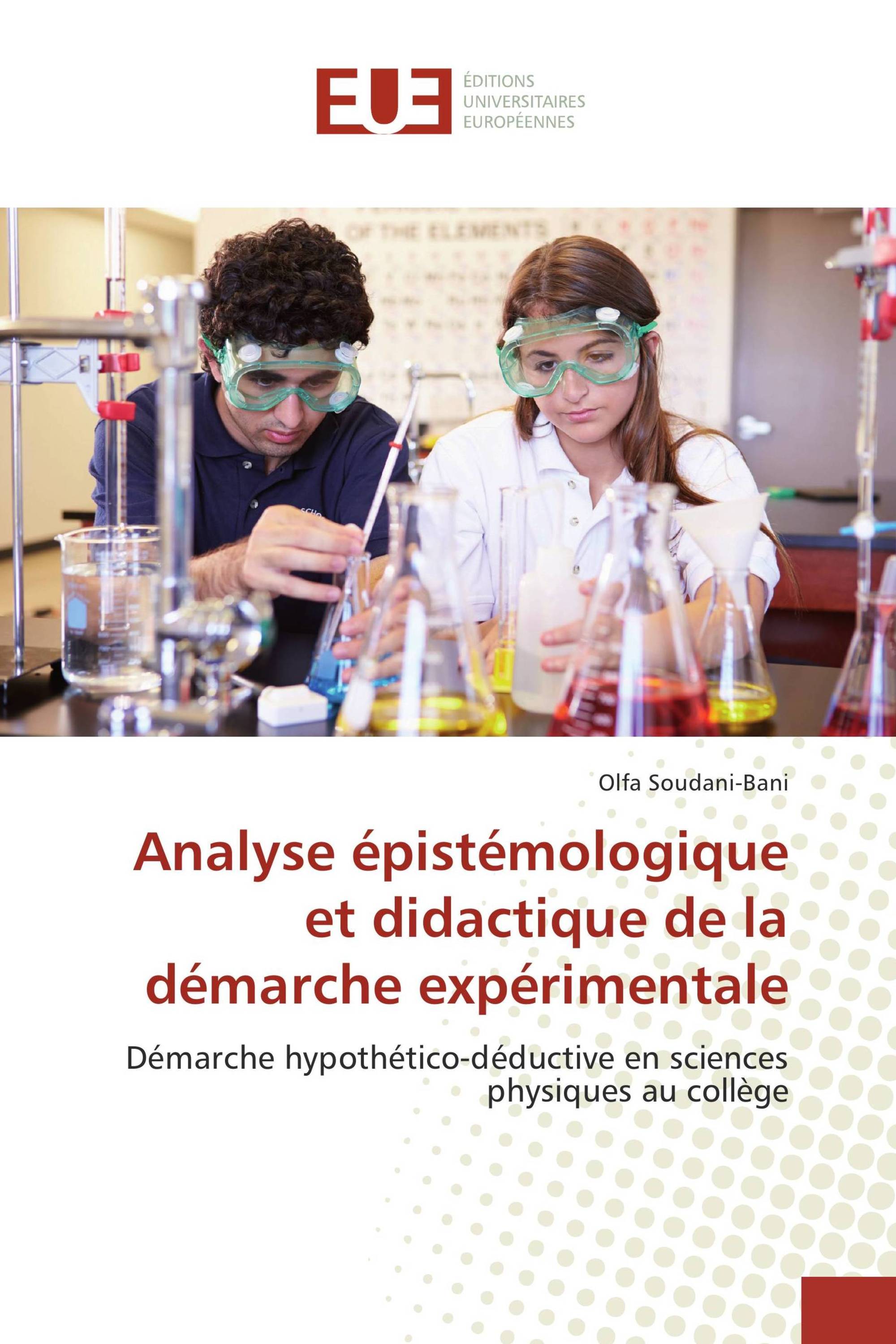 Analyse épistémologique et didactique de la démarche expérimentale