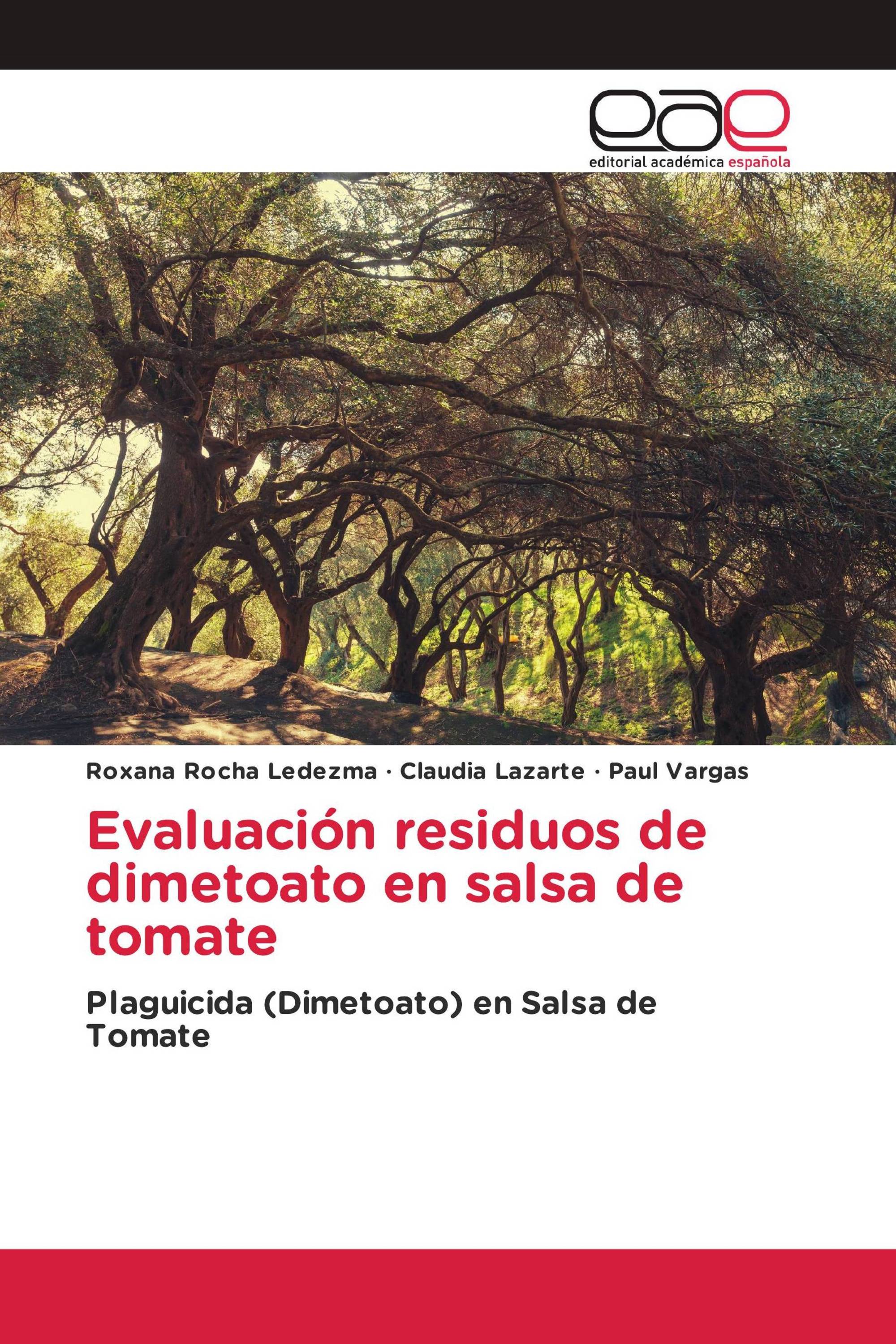 Evaluación residuos de dimetoato en salsa de tomate