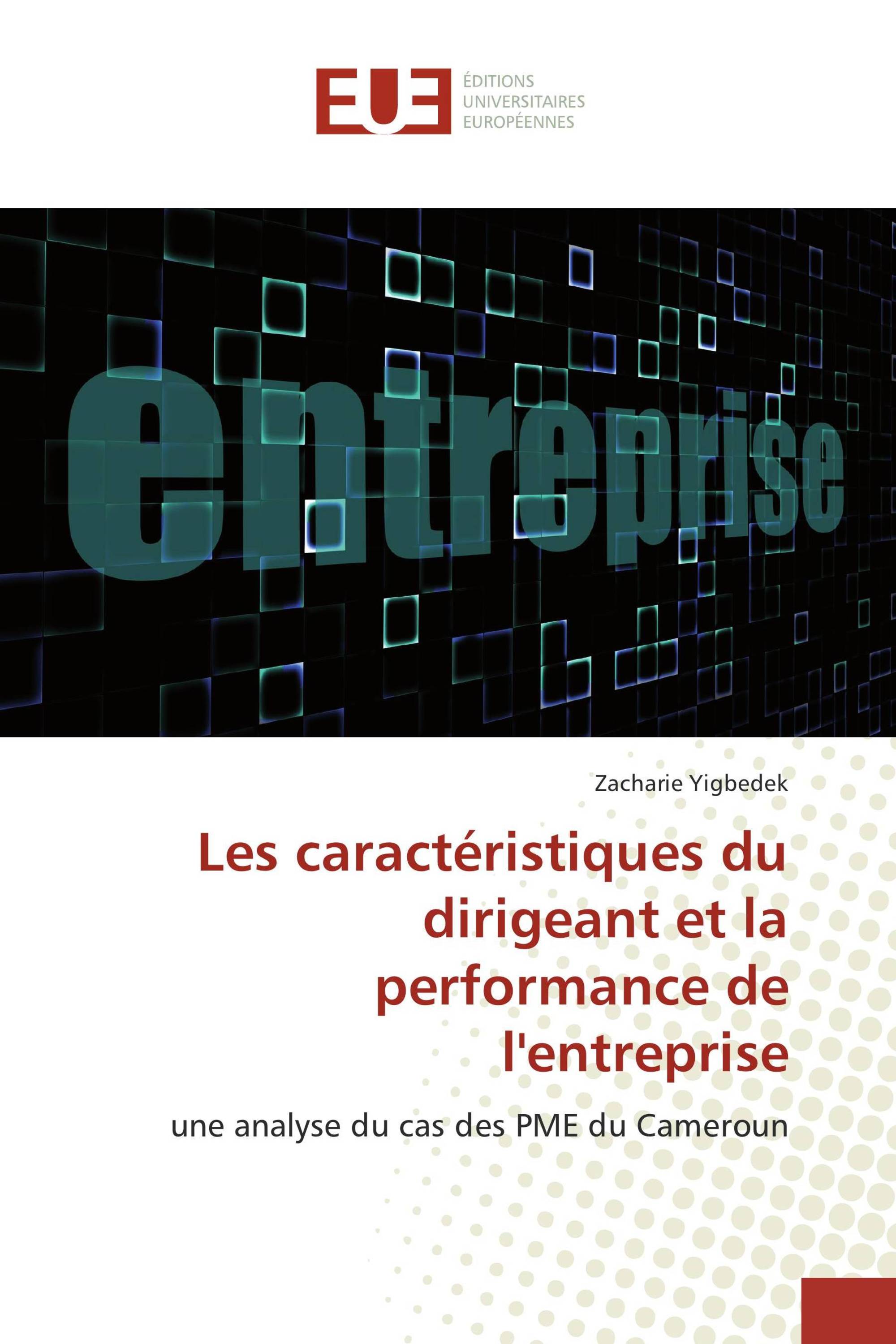 Les caractéristiques du dirigeant et la performance de l'entreprise