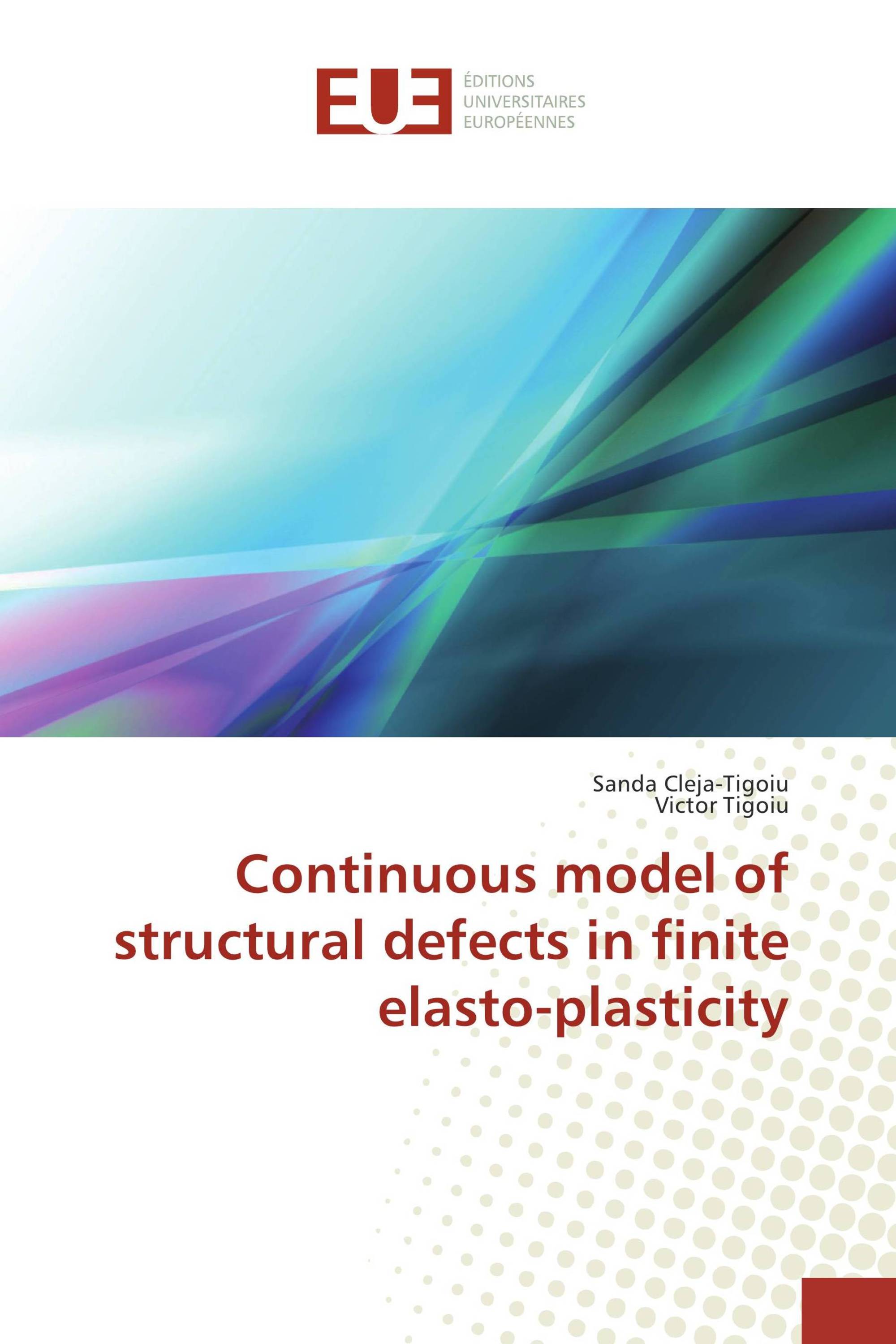 Continuous model of structural defects in finite elasto-plasticity