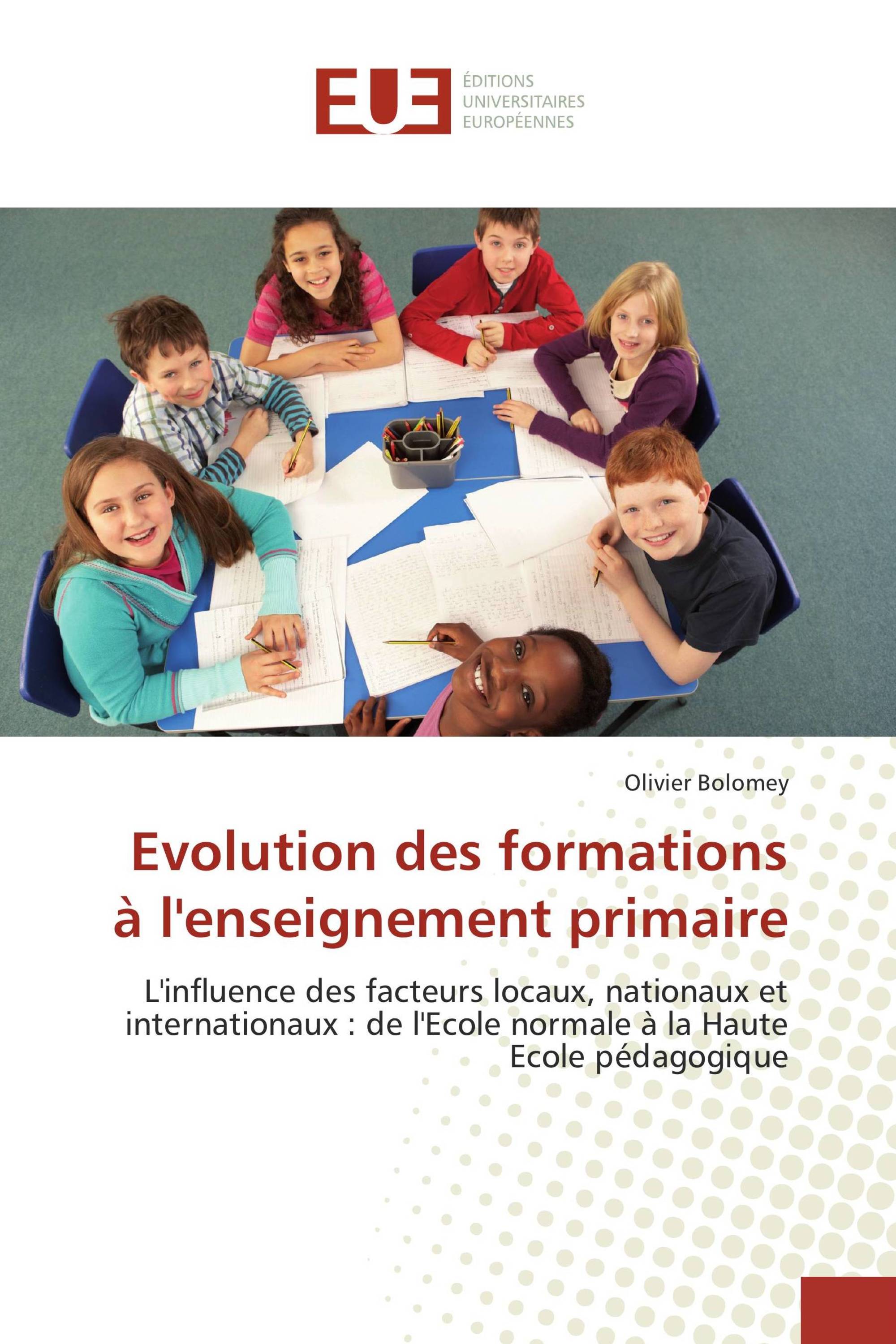 Evolution des formations à l'enseignement primaire