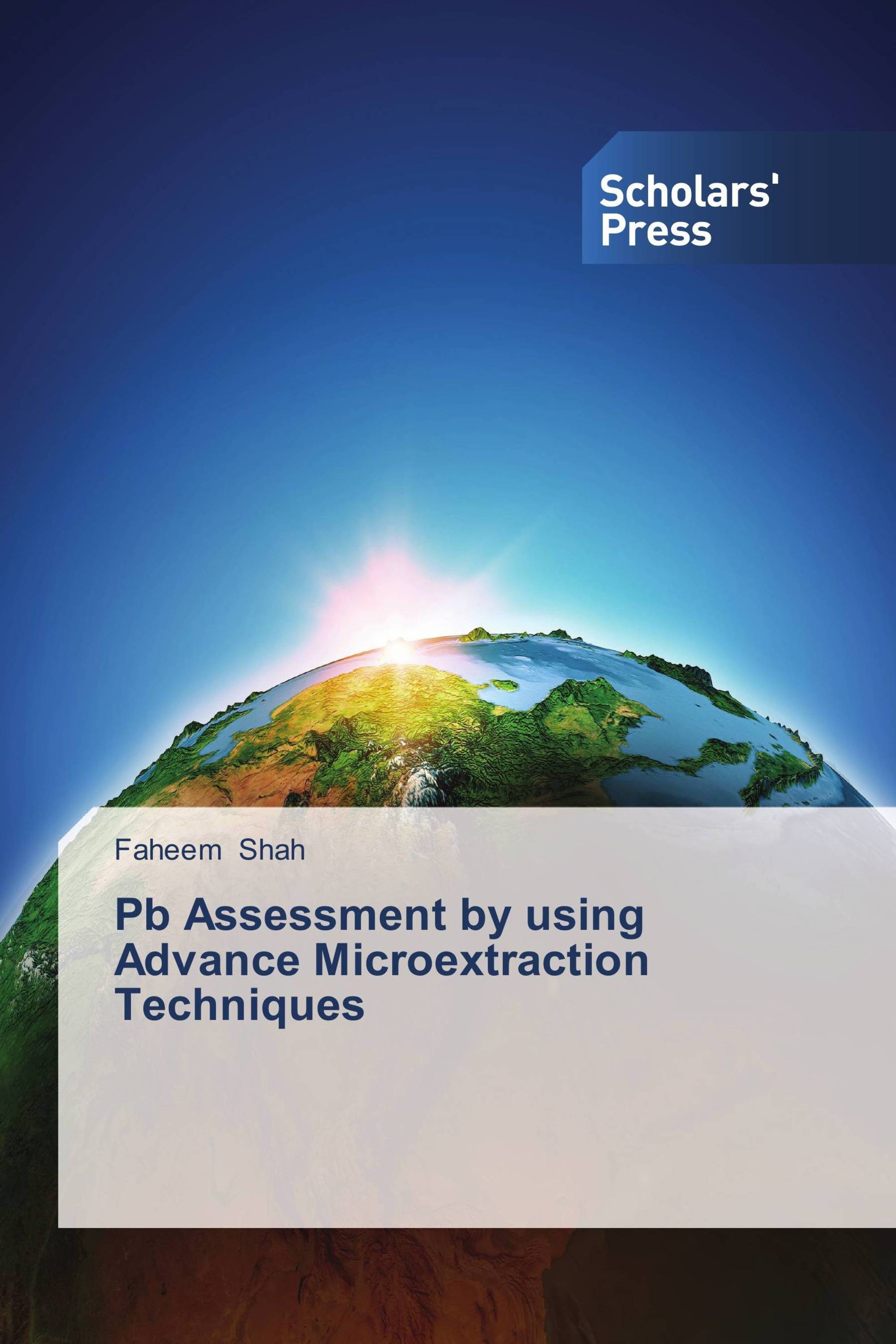 Pb Assessment by using Advance Microextraction Techniques