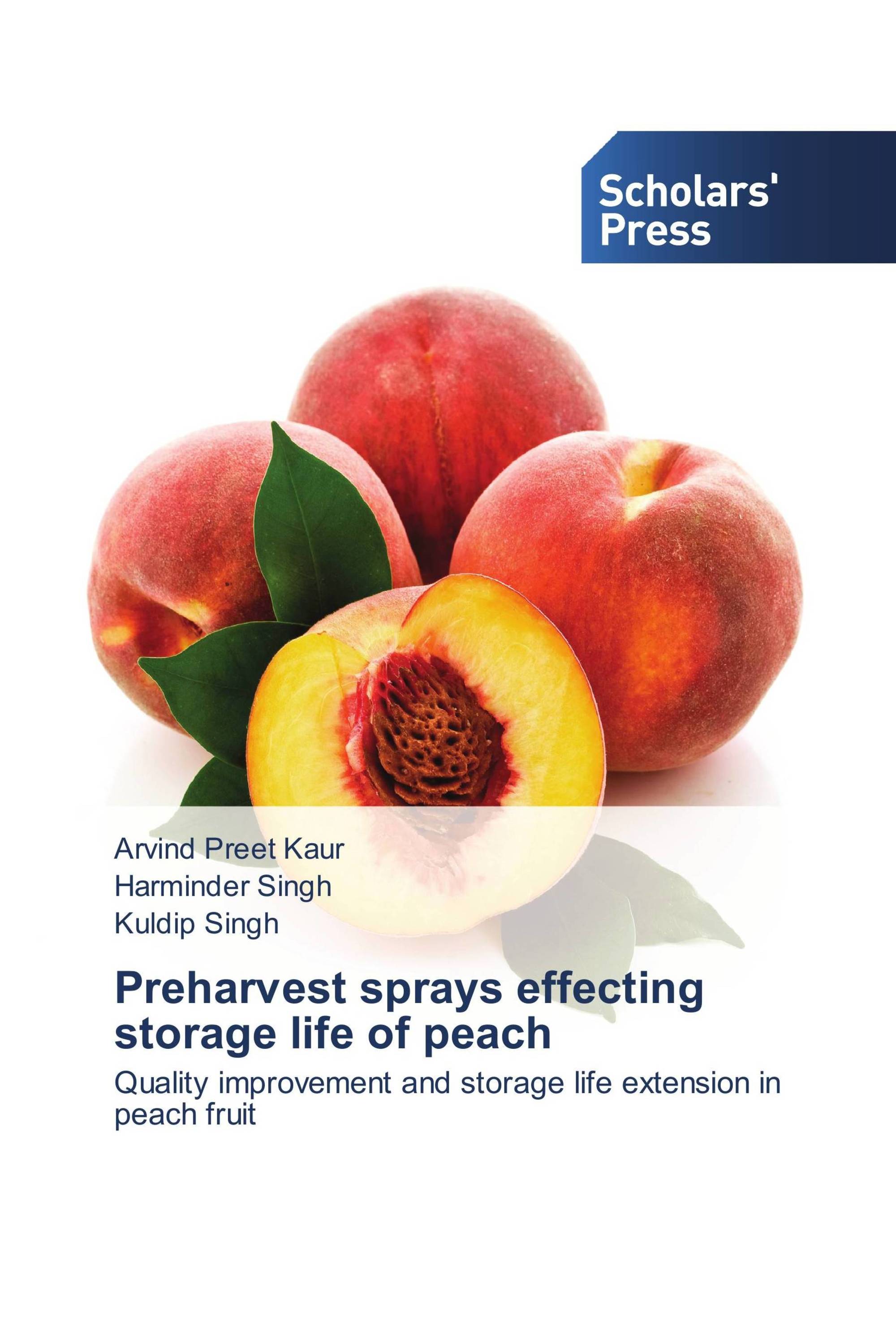 Preharvest sprays effecting storage life of peach