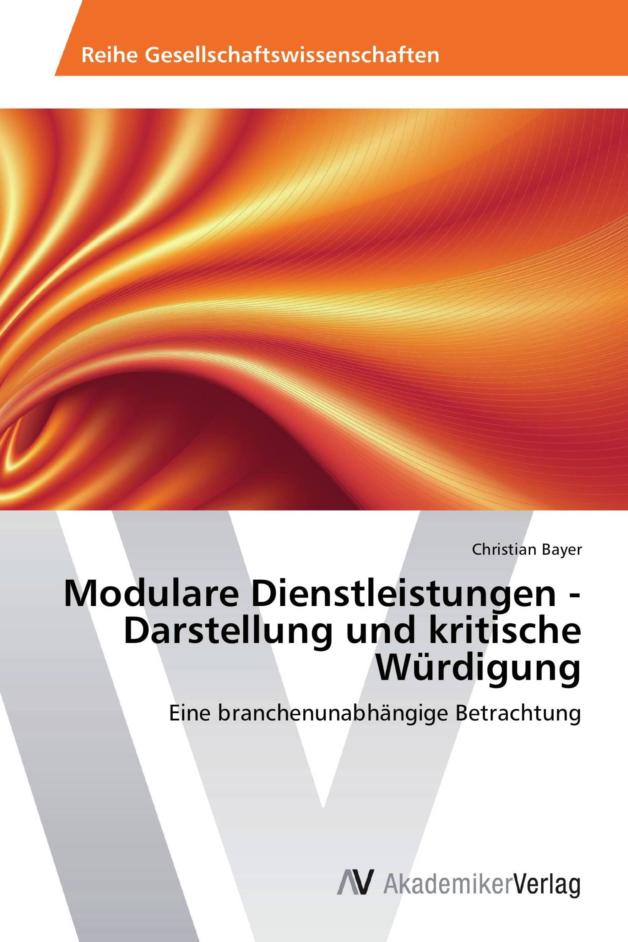 Modulare Dienstleistungen - Darstellung und kritische Würdigung