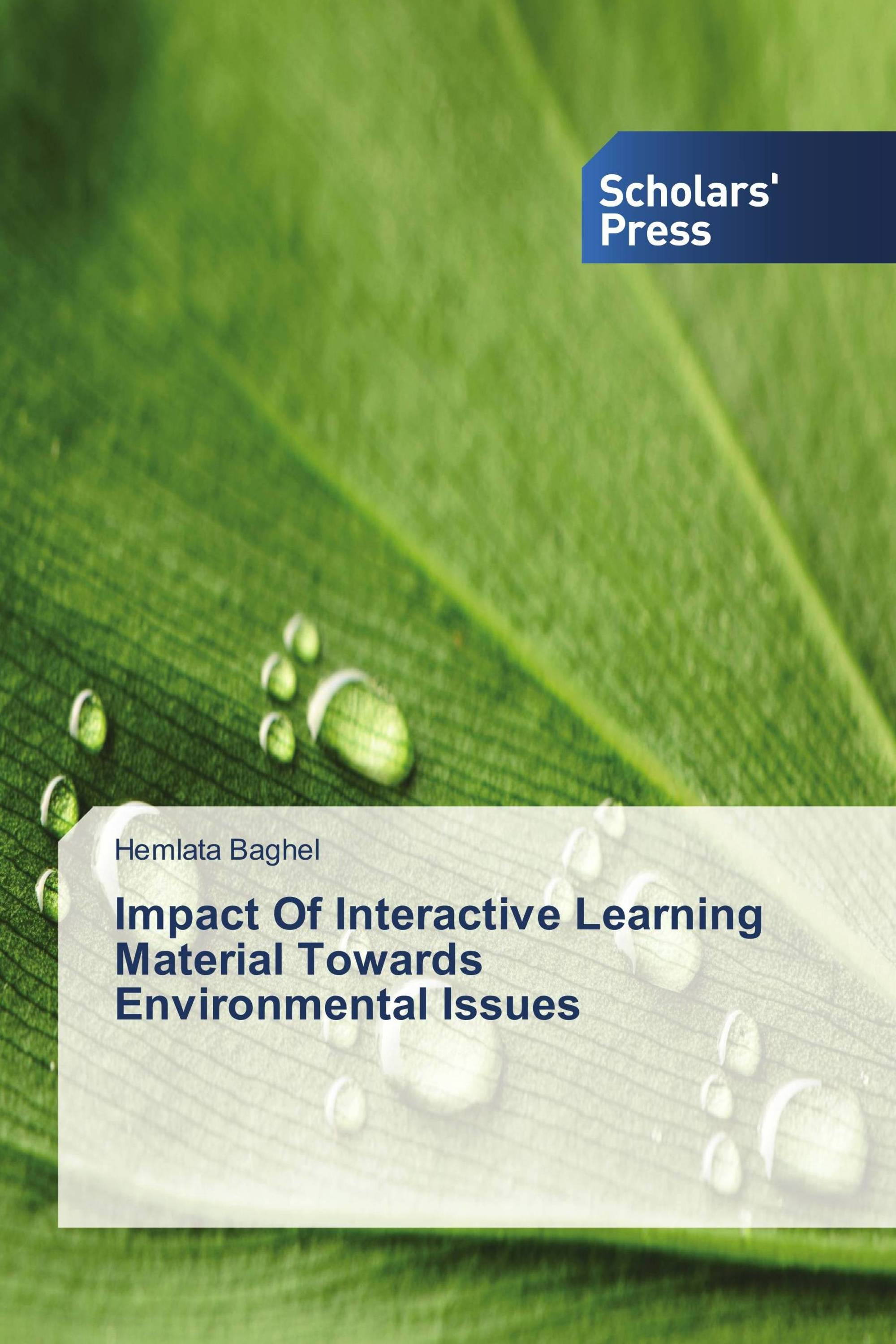 Impact Of Interactive Learning Material Towards Environmental Issues