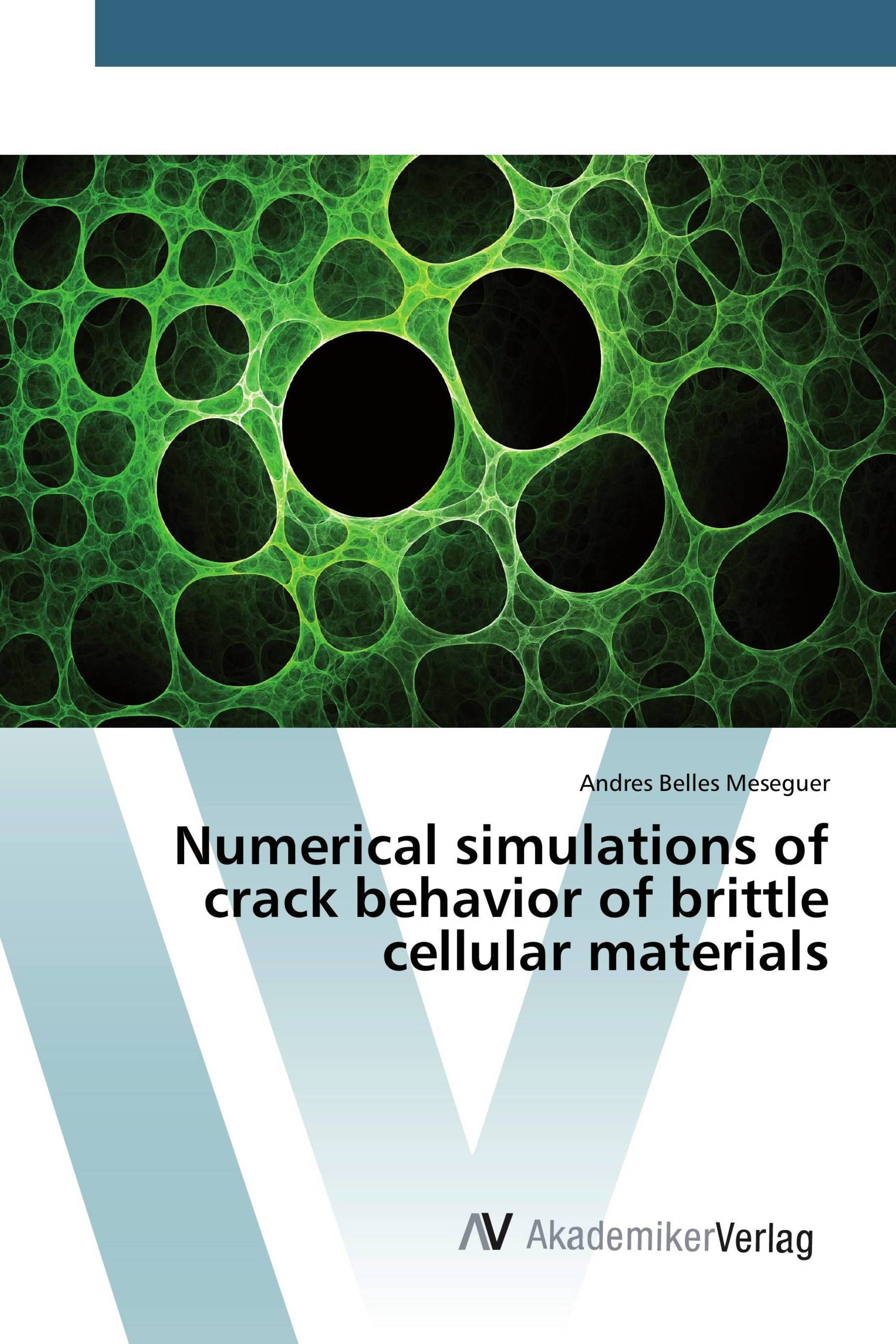 Numerical simulations of crack behavior of brittle cellular materials