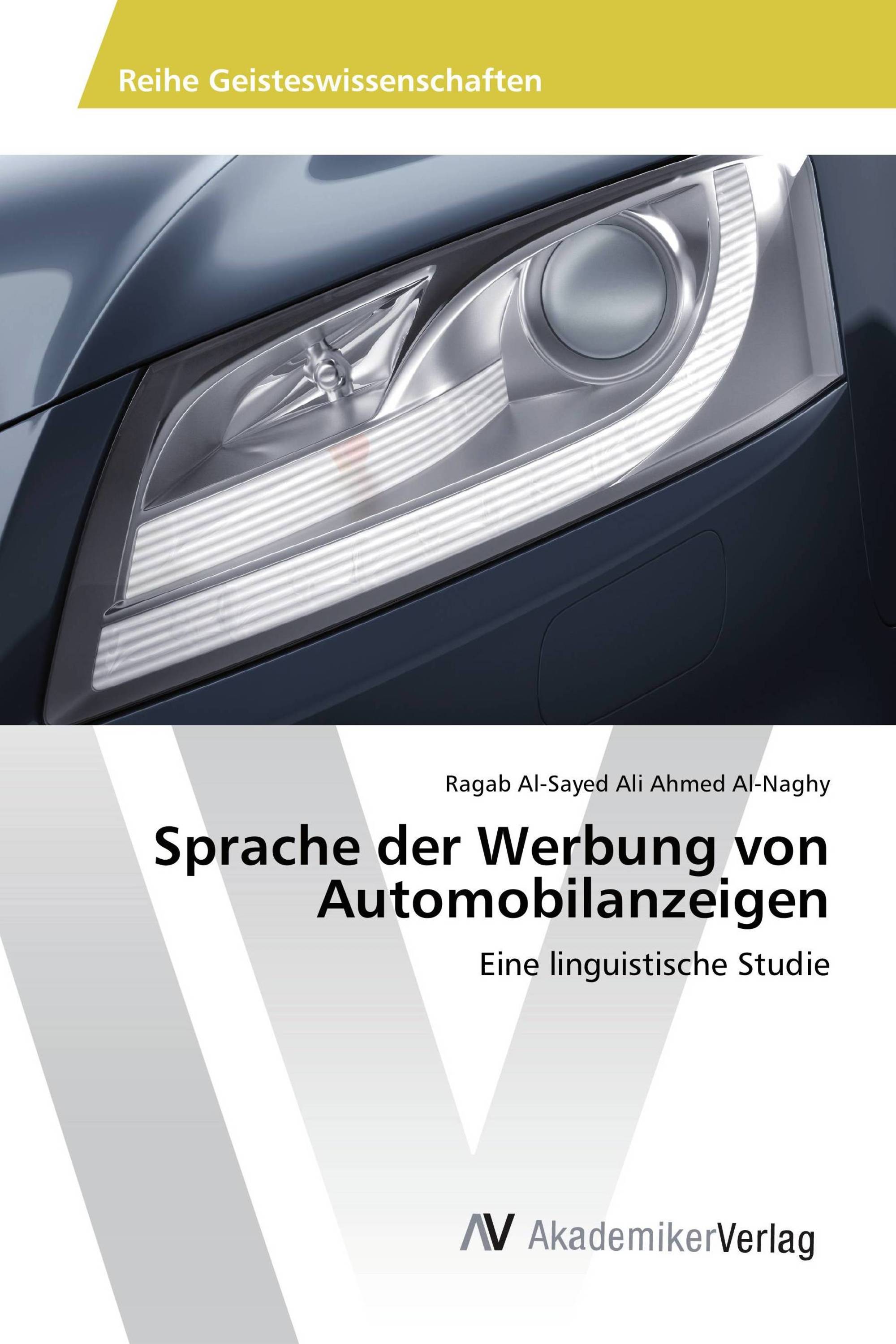 Sprache der Werbung von Automobilanzeigen