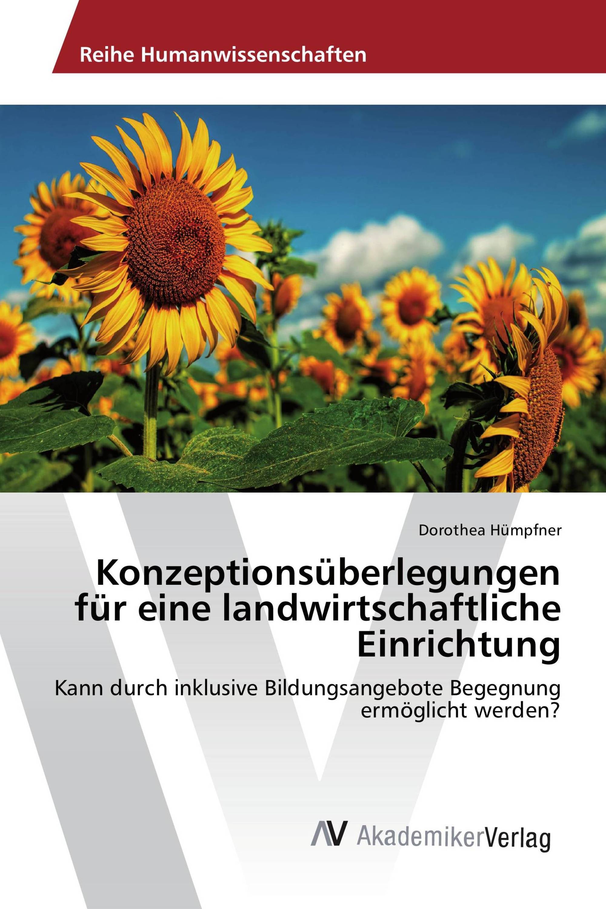 Konzeptionsüberlegungen für eine landwirtschaftliche Einrichtung